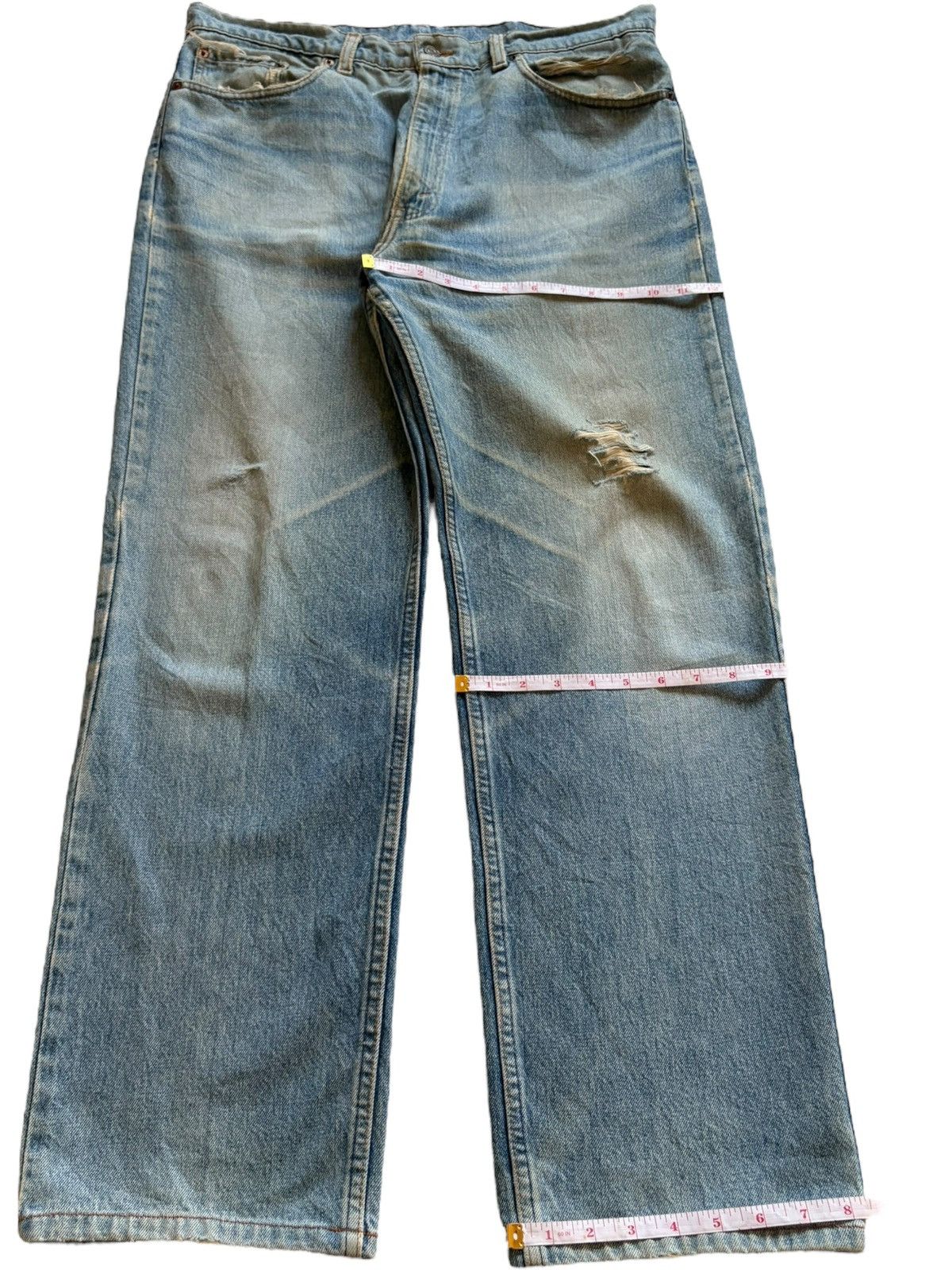 Levi's Vintage 90s Levis Mud Wash Distressed Baggy Jeans Size US 36 / EU 52 - 14 Thumbnail