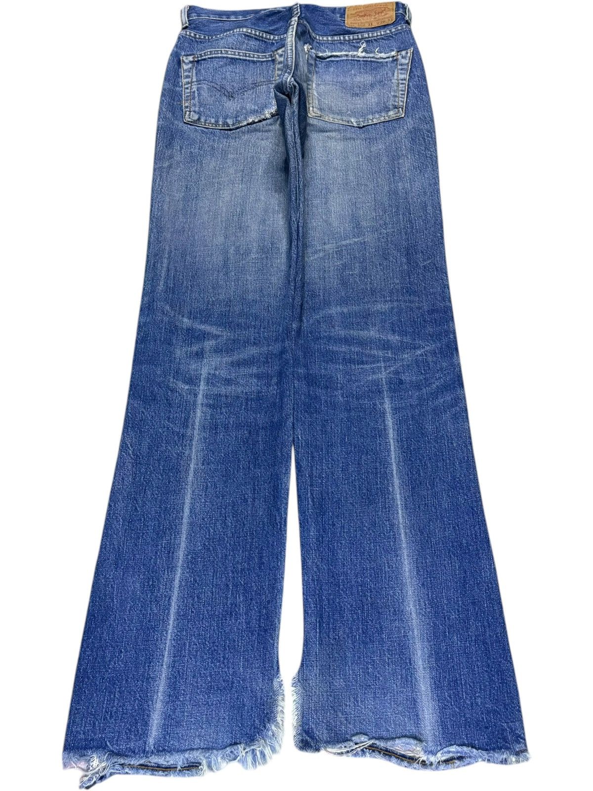 Levi's Vintage 90s Levis 502xx Selvedge Blue Wash Loose Jeans Size US 28 / EU 44 - 3 Thumbnail