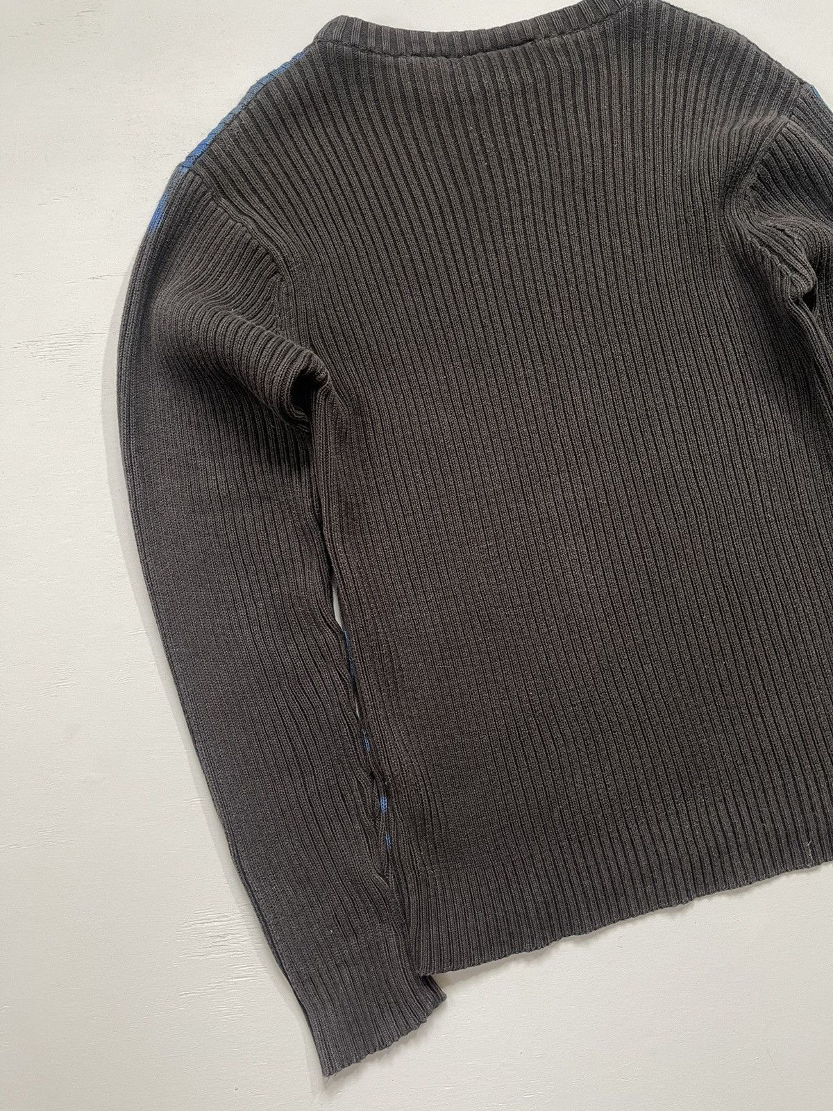 Japanese Brand Faded Dirty Y2K Dragon Japan Style Thrashed Ribbed Sweater Size US M / EU 48-50 / 2 - 12 Thumbnail