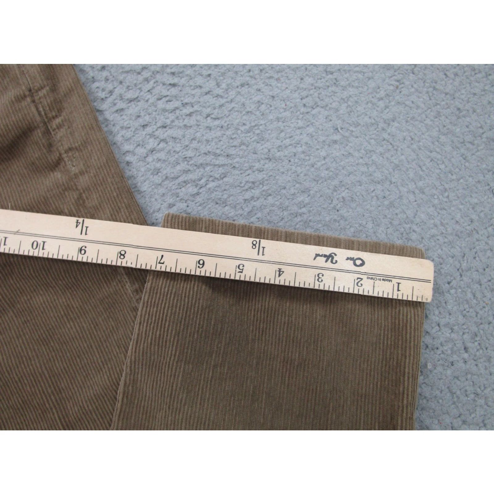 Vince Vince Womens 4 Beige Corduroy Straight Leg Pants Button Fly Casual Pants Size 27" / US 4 / IT 40 - 7 Thumbnail