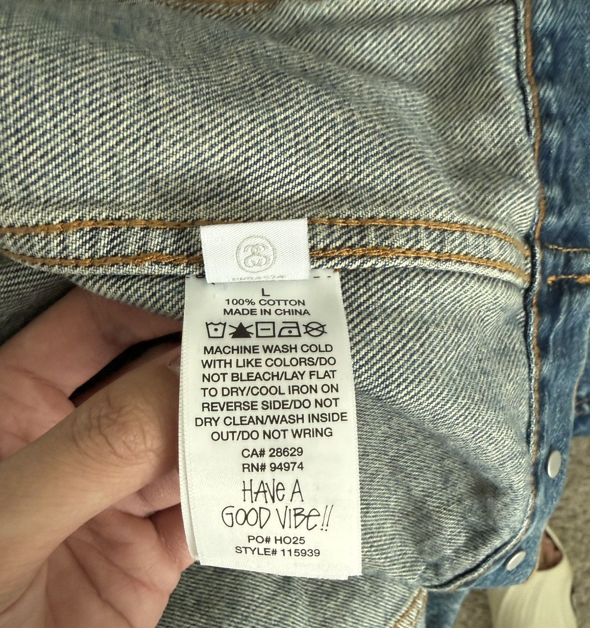 Stussy TRUCKER JACKET DENIM Size US L / EU 52-54 / 3 - 5 Thumbnail