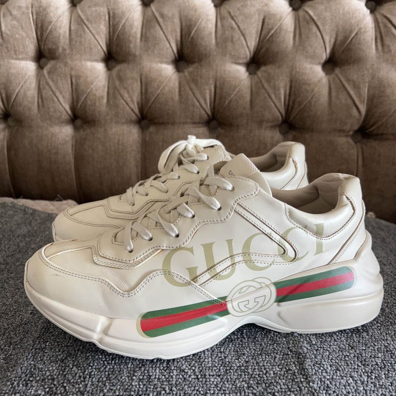 Gucci Gucci Rhyton Logo Low-Top Dad Shoes - Size US 9.5 / EU 42-43 - 1 Thumbnail