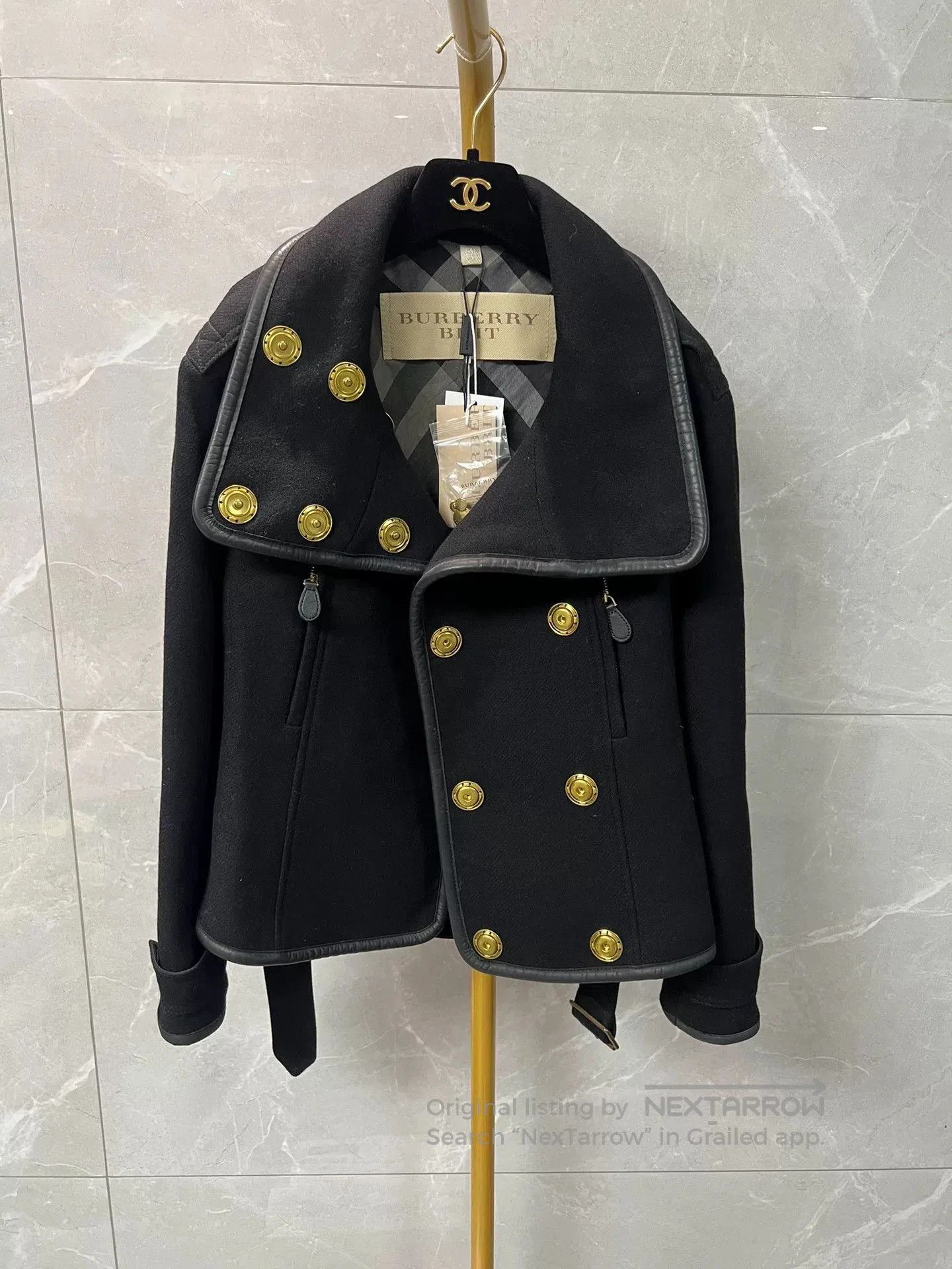 Burberry Burberry Short Wool Coat UK Size 8. Size XS / US 0-2 / IT 36-38 - 1 Thumbnail