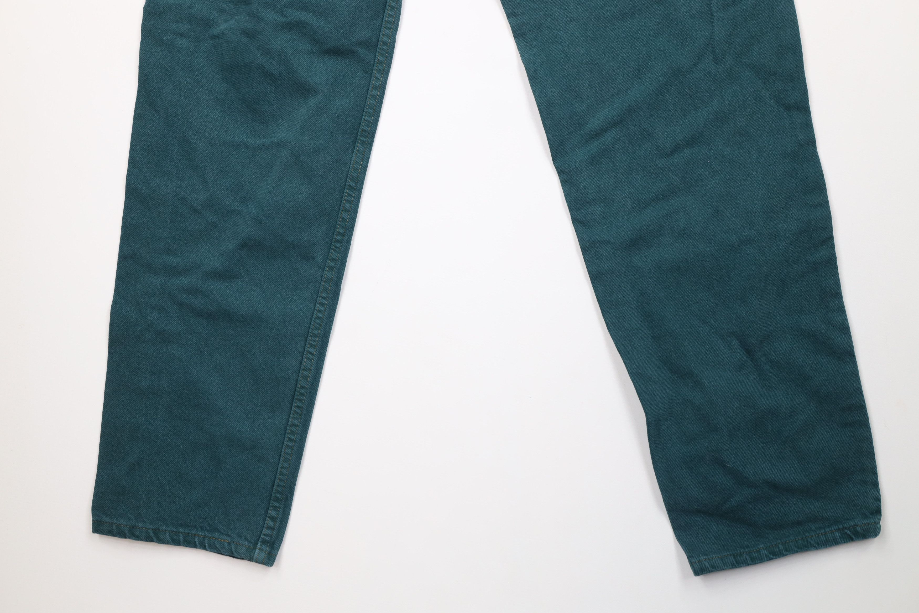 Levi's Vintage 90s Levis 550 Fit Denim Jeans Green Cotton USA Size US 36 / EU 52 - 12 Thumbnail