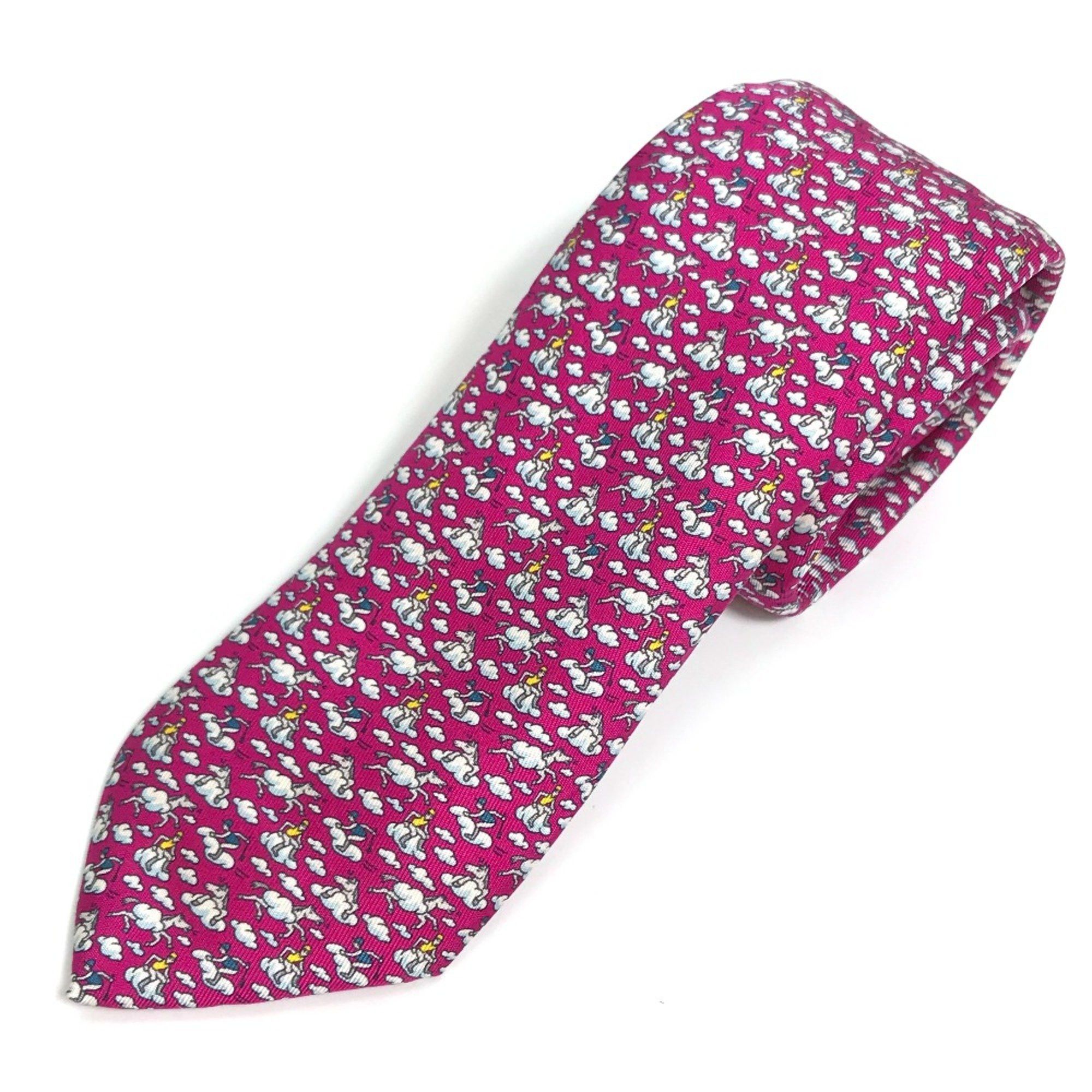 Hermes Hermes cloud hose Fashion Accessories Necktie Purple Based Size ONE SIZE - 1 Thumbnail