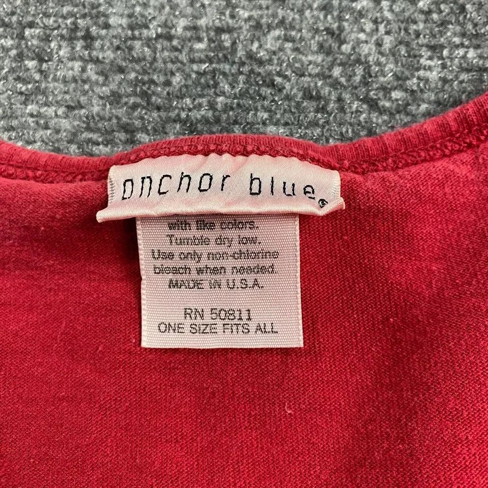 Anchor Blue Vintage Anchor Blue Top Women's One Size ONFA Henley Size ONE SIZE - 3 Thumbnail