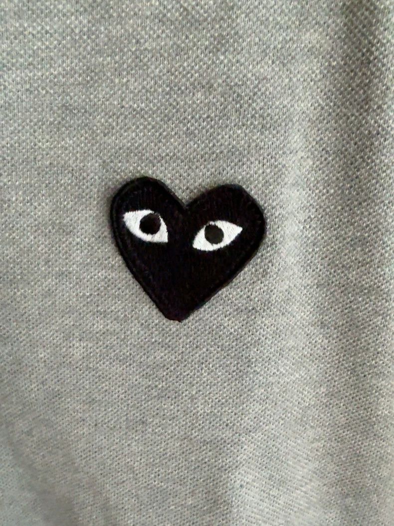 Comme des Garcons Comme Des Garcons Play Grey Polo Shirt Size S / US 4 / IT 40 - 3 Thumbnail