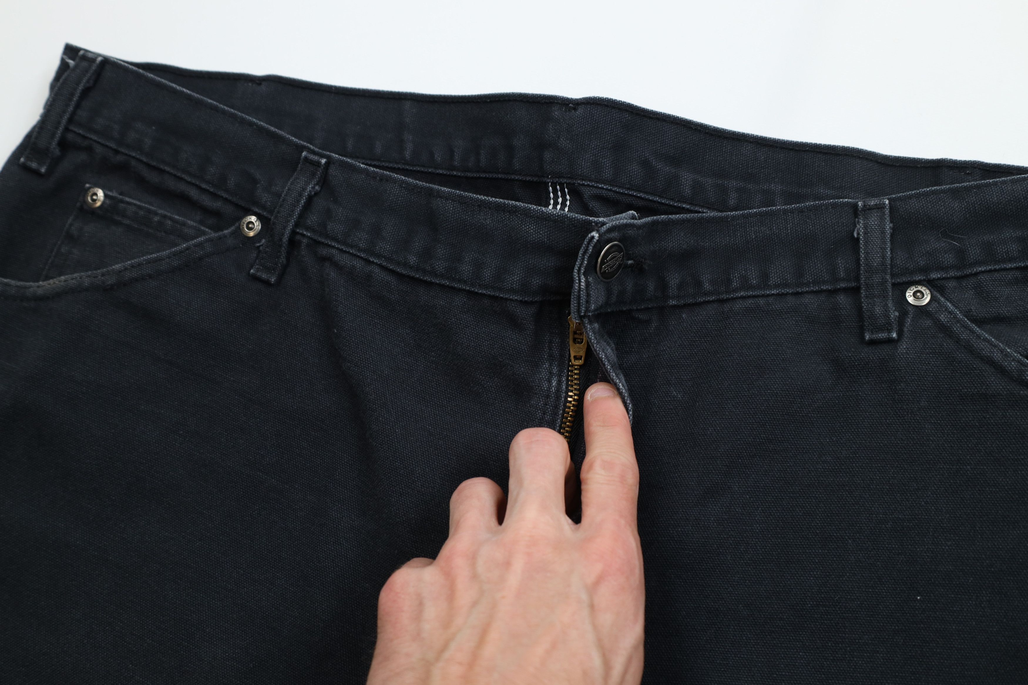 Dickies Vintage Y2K Dickies Wide Leg Dungaree Pants Black Cotton Size US 42 / EU 58 - 8 Thumbnail