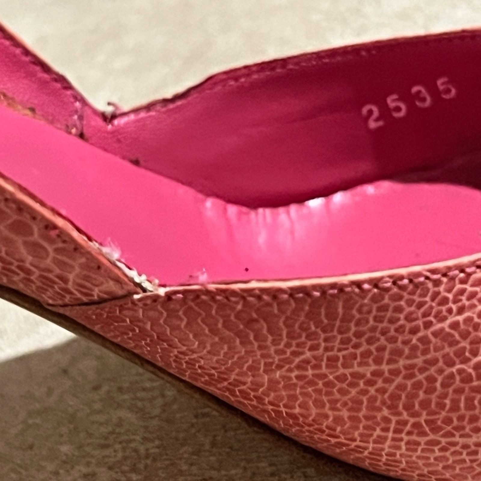 Sergio Rossi Sergio Rossi Stingray Snake Pink Steel Heel Pump 39 US 8.5 Size US 8.5 / IT 38.5 - 11 Thumbnail