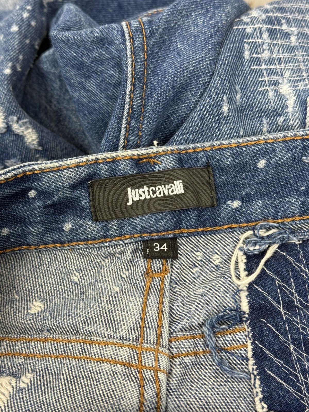 Just Cavalli Just Cavalli Destroyed Denim Jeans Pants Size 34 Size US 34 / EU 50 - 9 Thumbnail