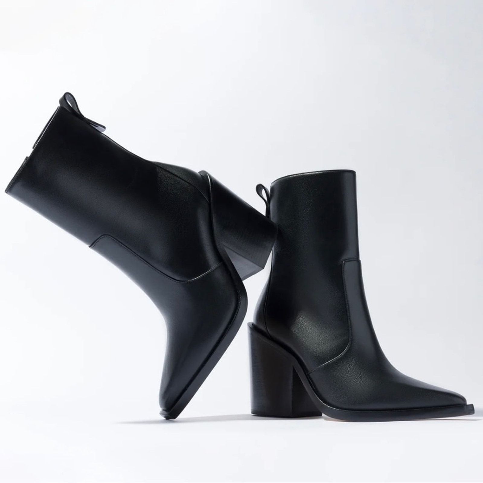 Other LARROUDE James 95mm Leather Ankle Booties Size US 9 / IT 39 - 2 Thumbnail