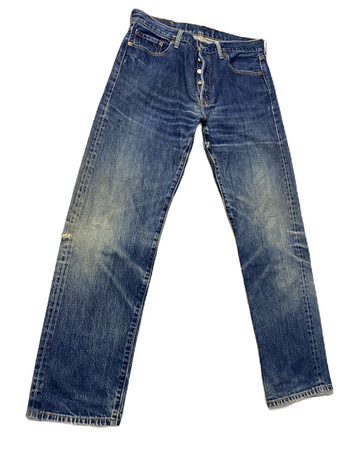 Kapital × Levi's LEVIS 501 BUTTON FLY DISTRESS DESIGN GRUNGE STYLE Size US 32 / EU 48 - 3 Thumbnail
