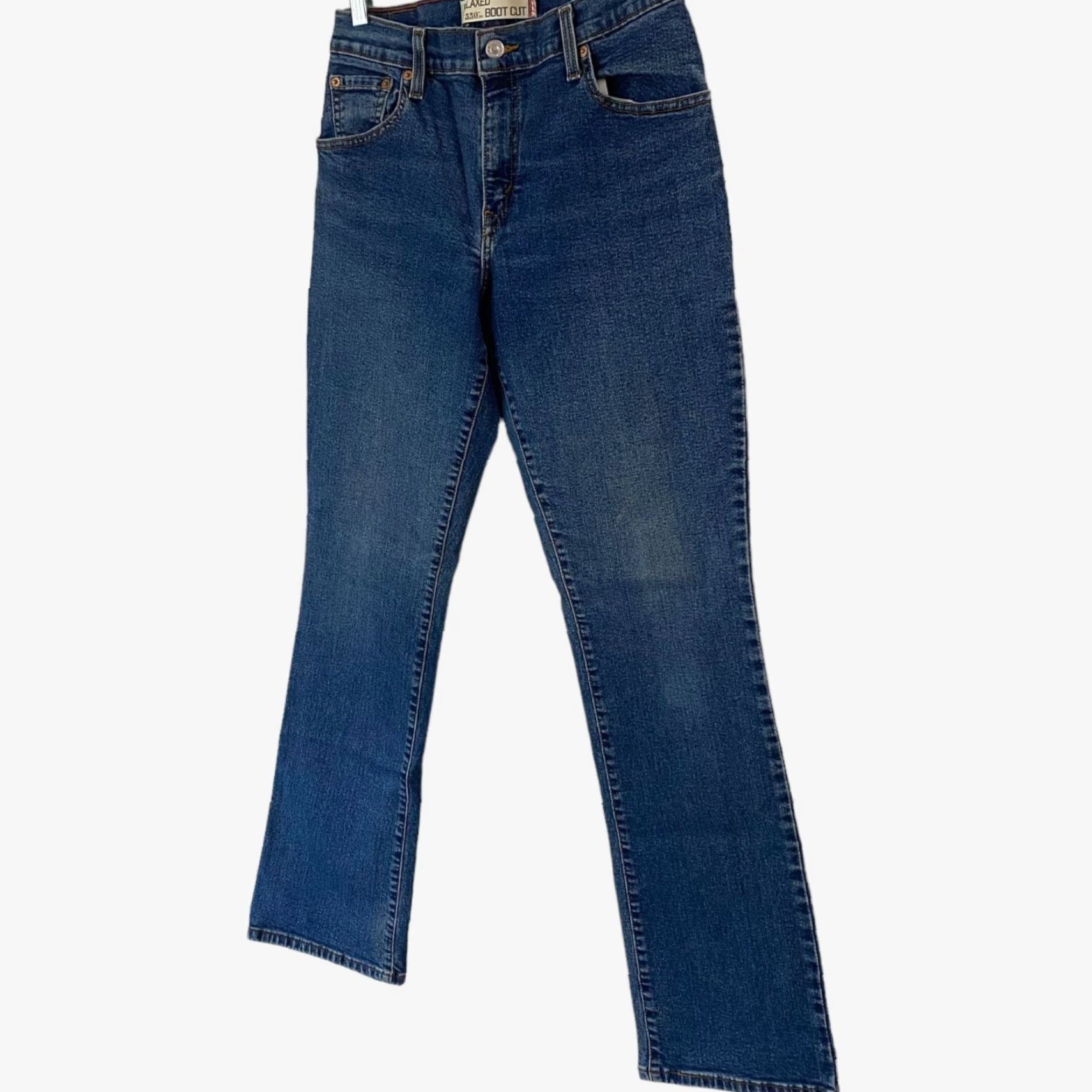 Levi's VINTAGE Levi's 550 Boot Cut Jeans Relaxed Women's 8L Blue Medium Wash Mid-Rise Denim Jeans Women Size 30" / US 8 / IT 44 - 2 Thumbnail
