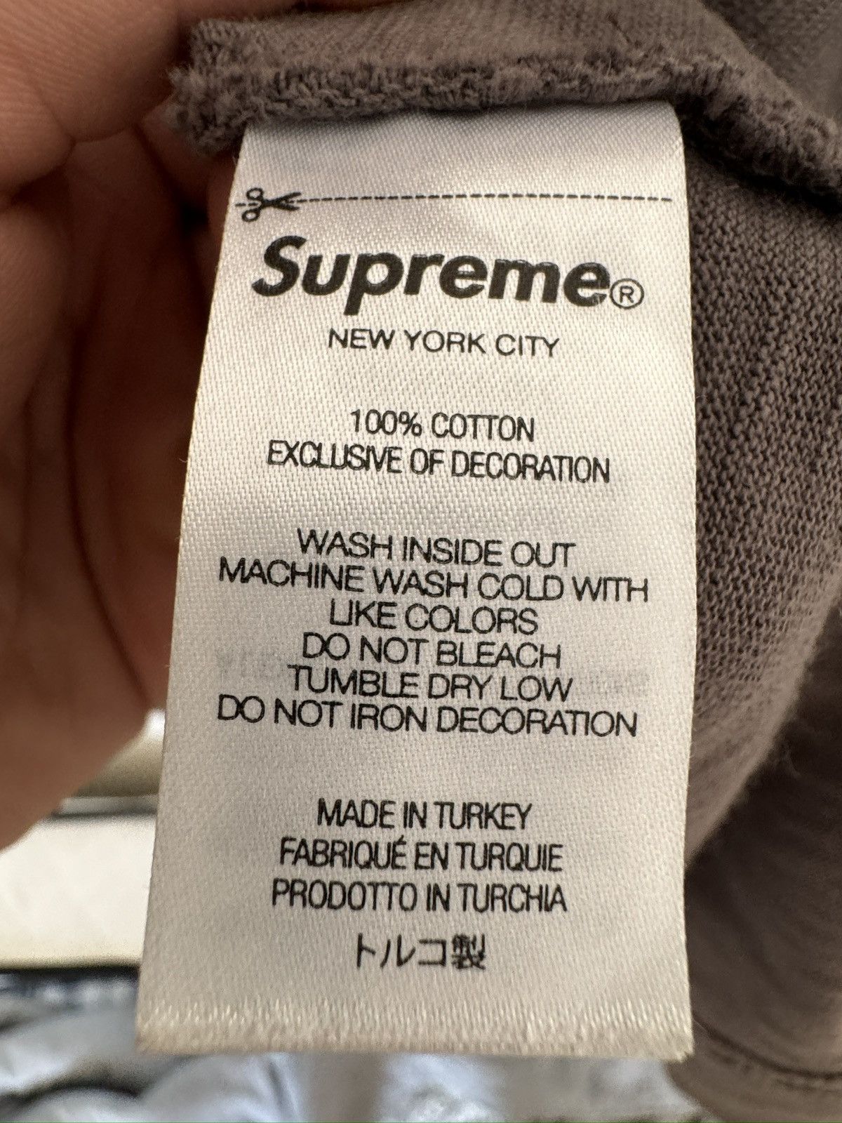 Supreme Supreme Old English Short-Sleeve Top 'Dark Grey' Size US XL / EU 56 / 4 - 4 Thumbnail