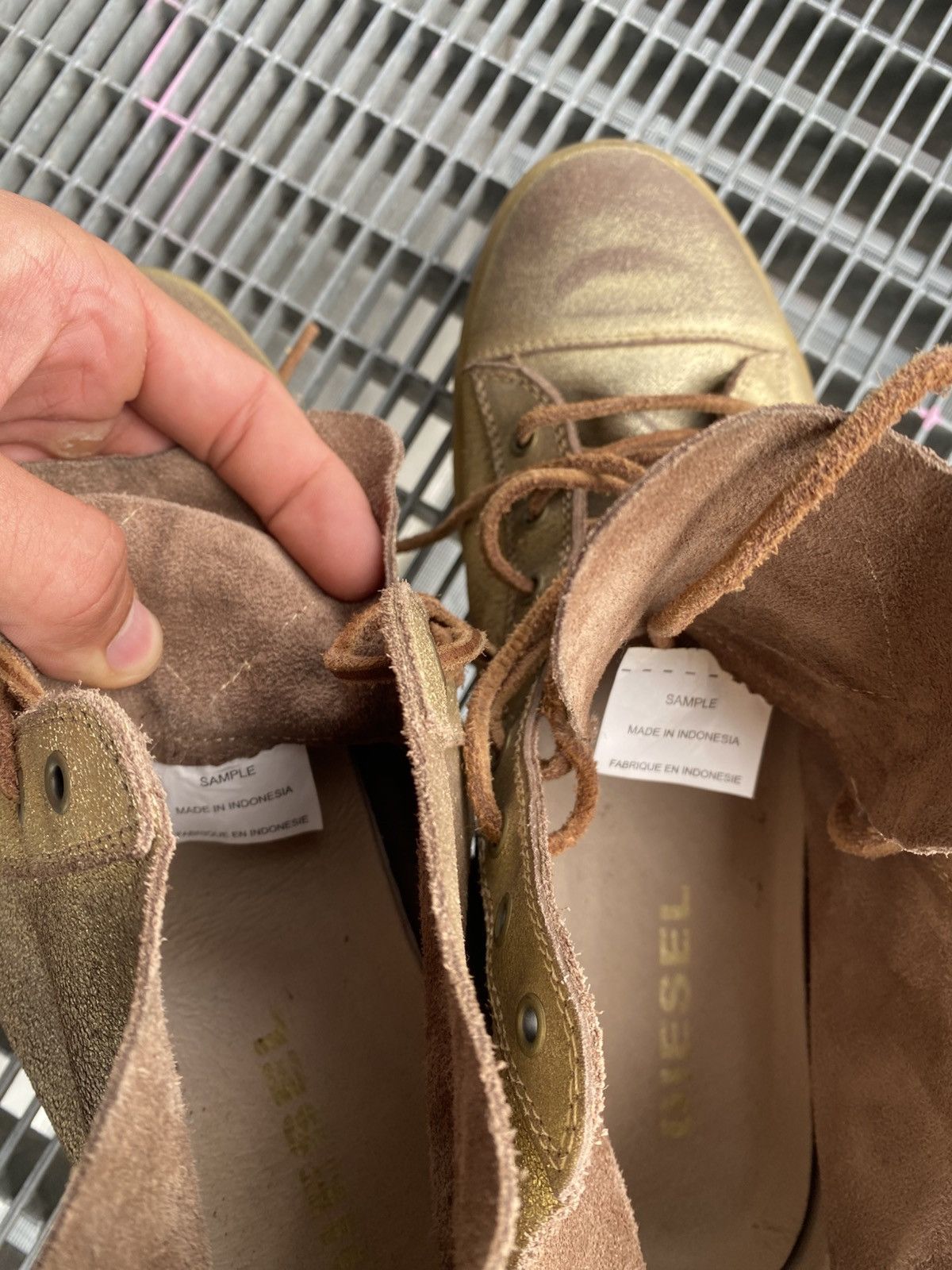 Diesel Diesel Sample Back Zip Leather Sneakers Size US 11.5 / EU 44-45 - 11 Thumbnail