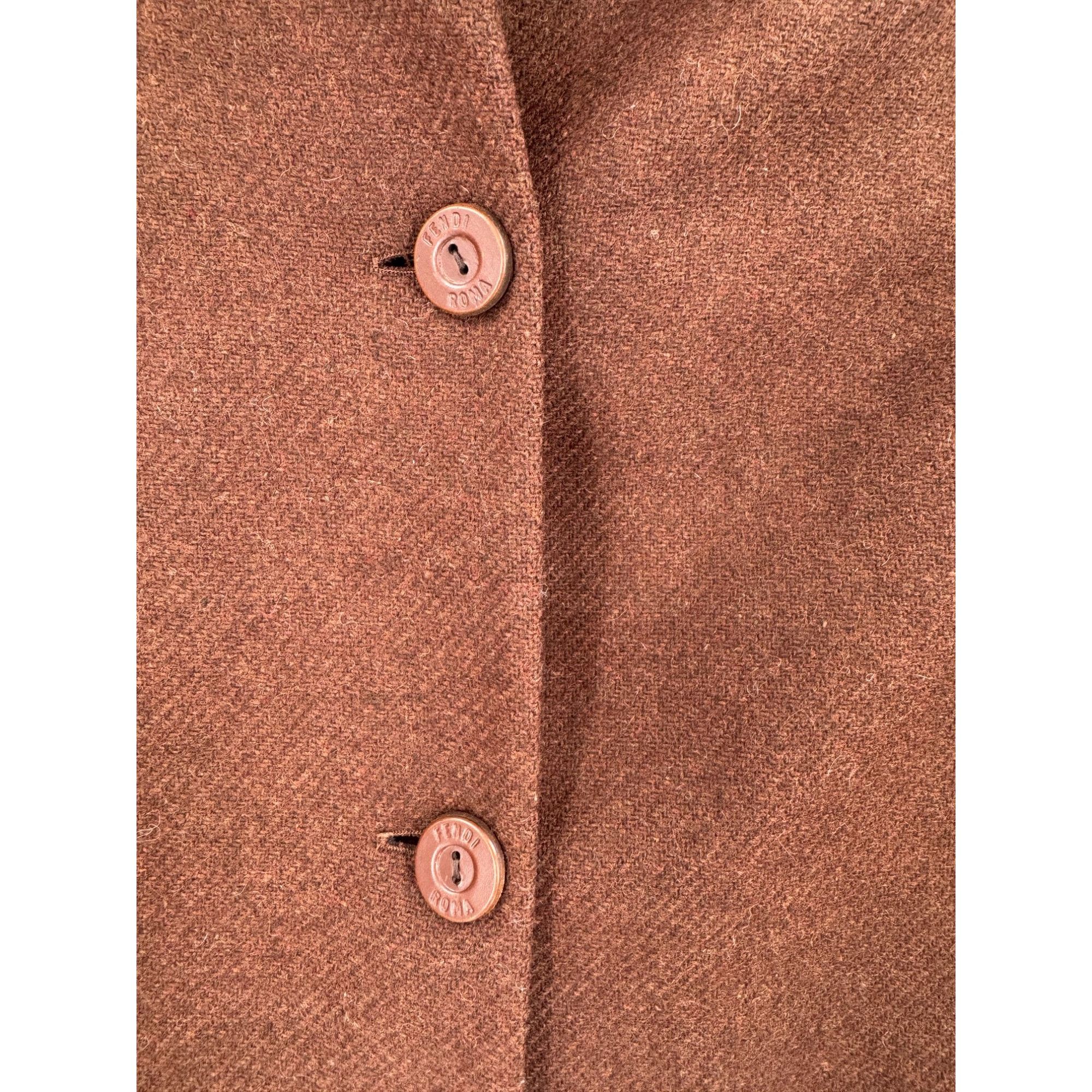 Fendi Fendi Vintage Wool Short Coat Size M / US 6-8 / IT 42-44 - 8 Thumbnail