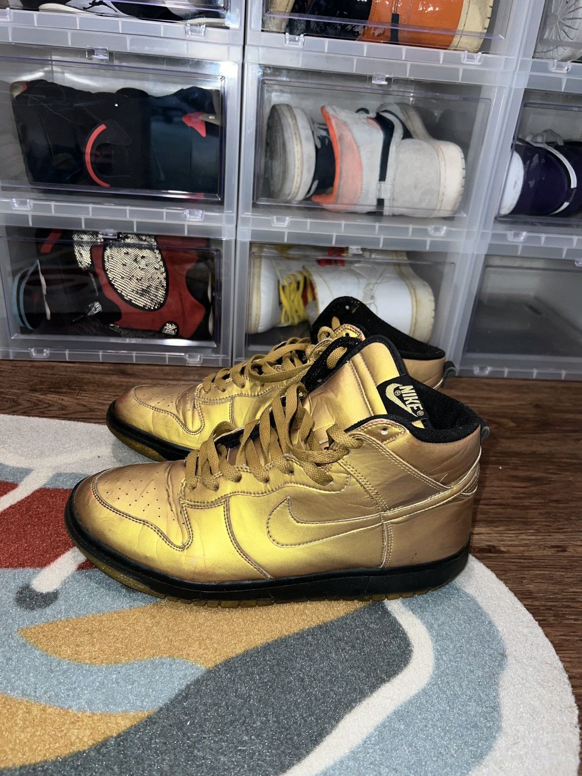 Nike OG Gold Nike High Olympic Dunk . Size 10.5 Olympic Size US 10.5 / EU 43-44 - 1 Thumbnail