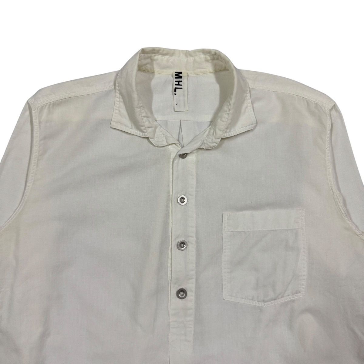 Margaret Howell MHL Margaret Howell Pullover Steal Button Military Shirt Size US L / EU 52-54 / 3 - 3 Thumbnail