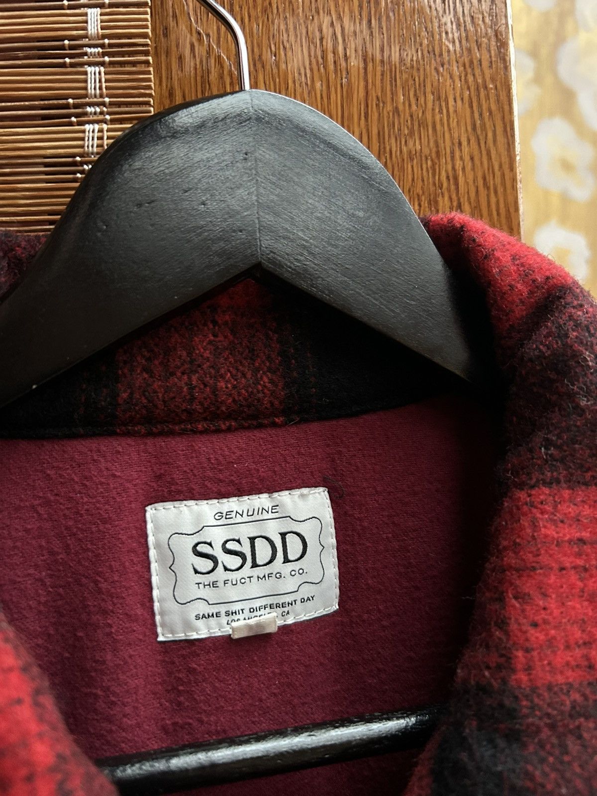 FUCT × Japanese Brand × SSDD FUCT SSDD F/W 2015 Red Buffalo Plaid Work Jacket Talon Zip Size US M / EU 48-50 / 2 - 9 Thumbnail