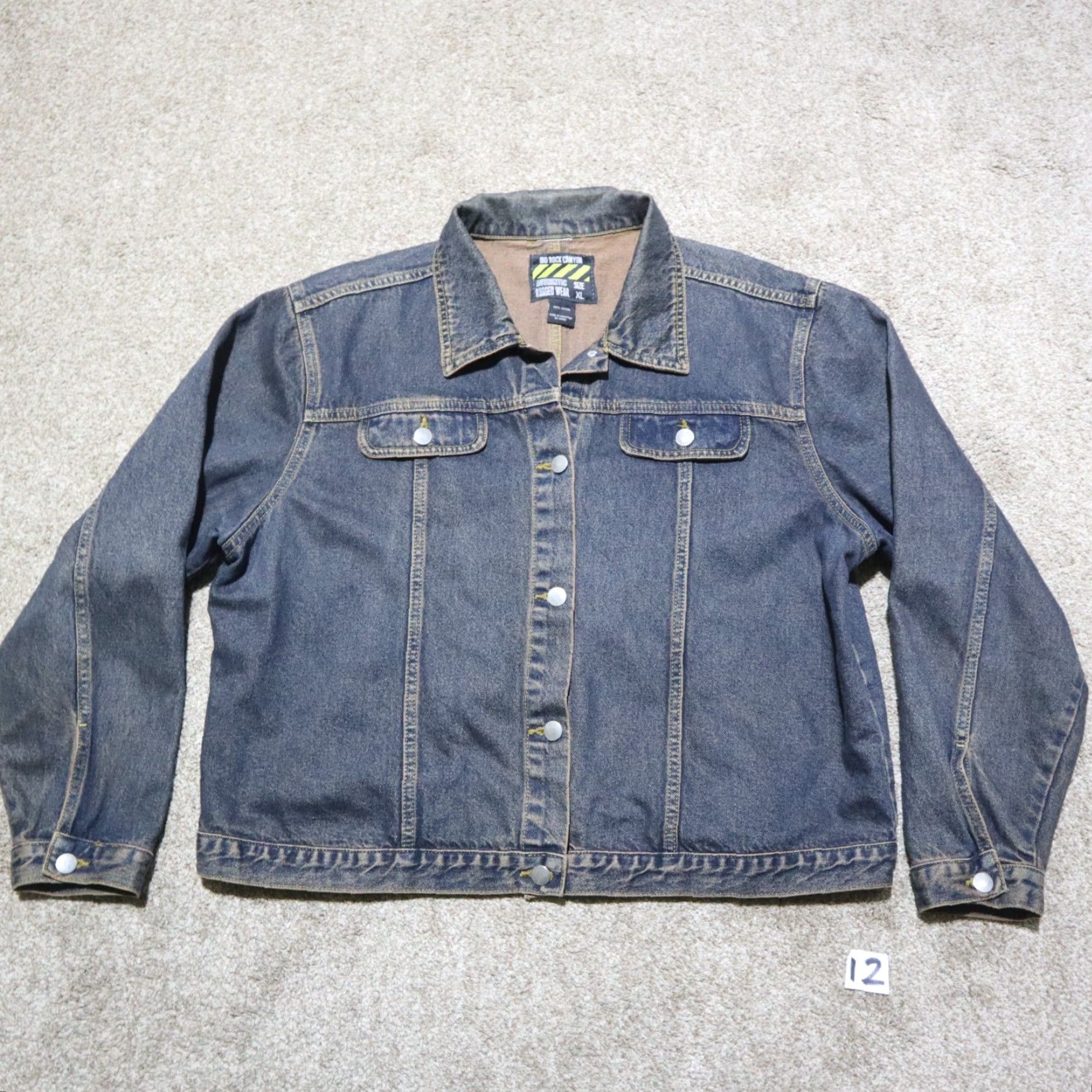X-LARGE VINTAGE Big Rock Canyon Jacket Denim Blue Women's XL Adult Denim Jacket? Size 40" / US 18 - 2 Thumbnail