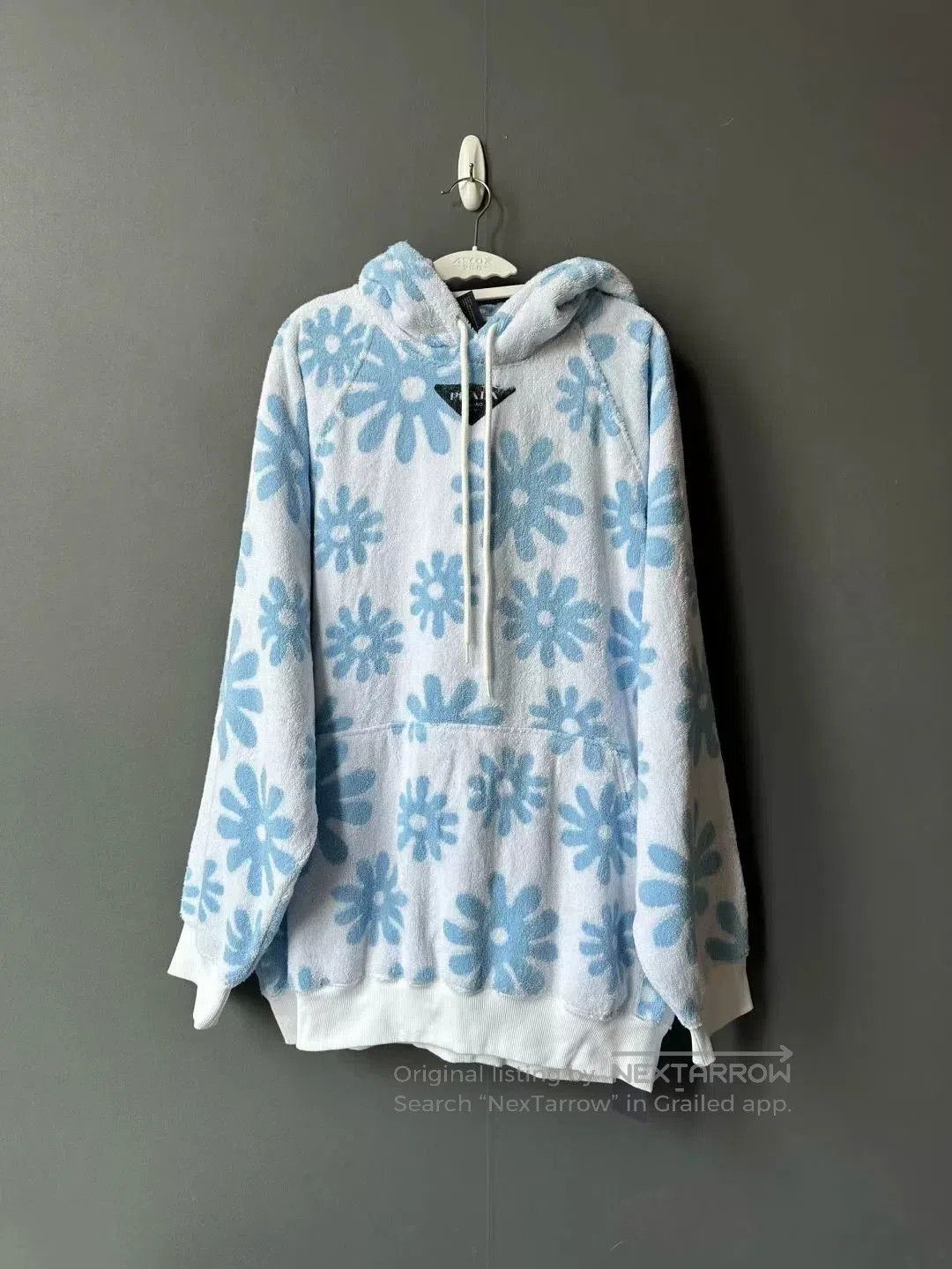 Prada prada blue floral towel hoodie. Size S / US 4 / IT 40 - 1 Thumbnail