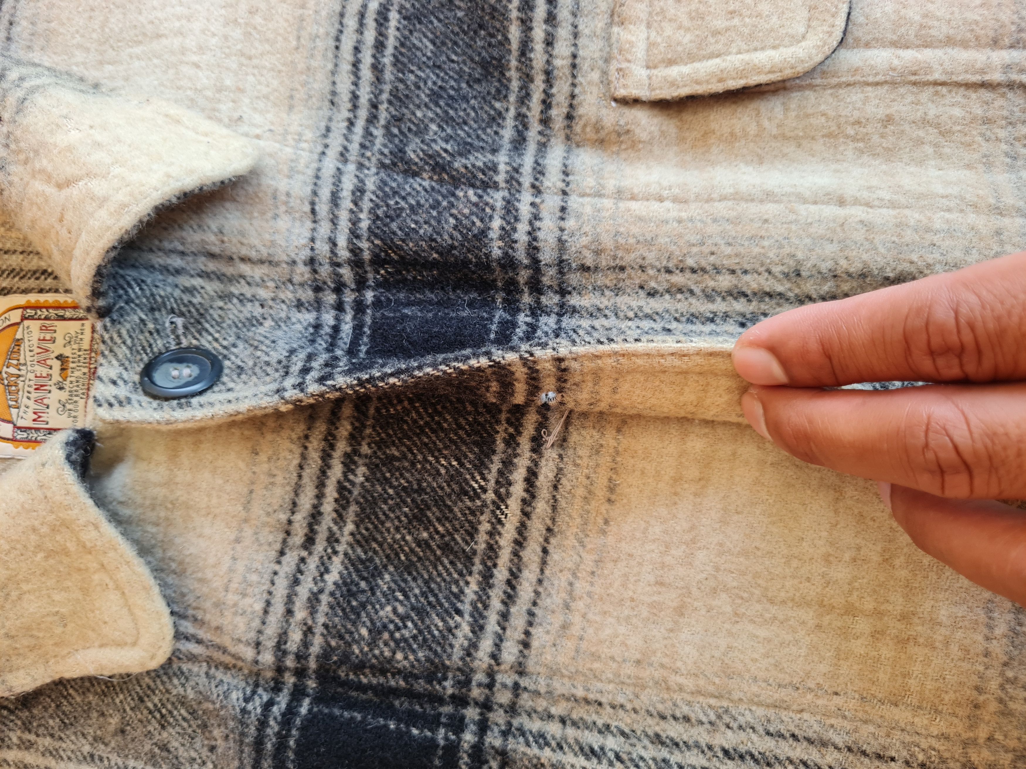 Flannel × Vintage Vintage Mane Aver Flanel Wool Jacket Size US L / EU 52-54 / 3 - 8 Thumbnail