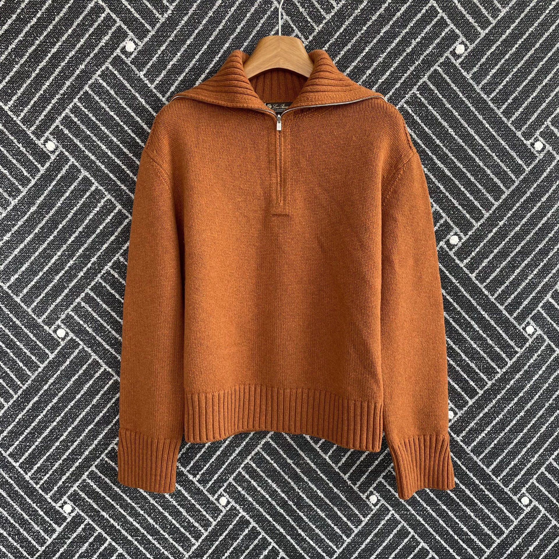 Loro Piana Loro Piana Collared LS Crew Sweater Women's Caramel XS Size XS / US 0-2 / IT 36-38 - 1 Thumbnail