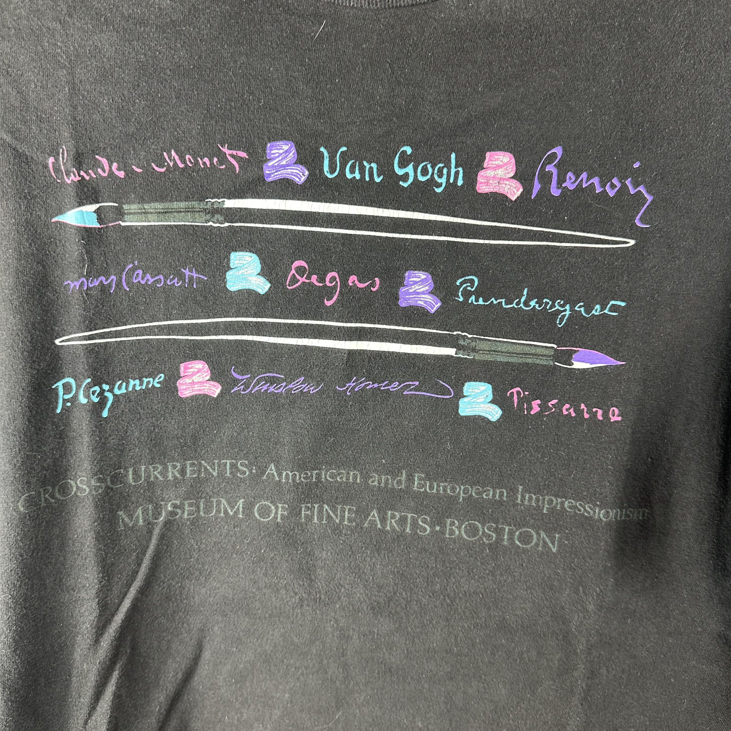Vintage ​​​​90s Museum of Fine Arts Boston Impressionism T-shirt Size US L / EU 52-54 / 3 - 2 Thumbnail