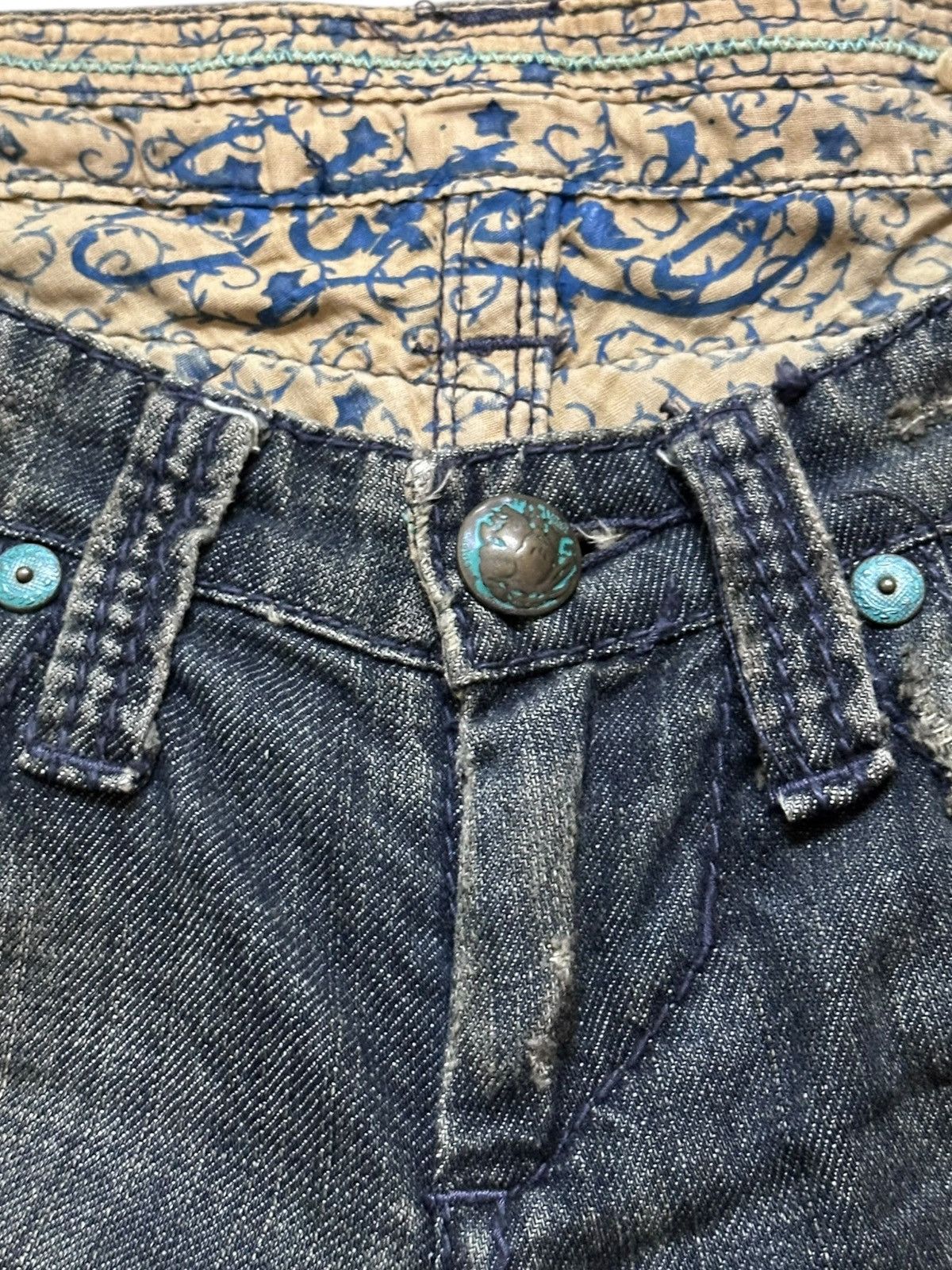 Stitch's Jeans Vintage Stitch’s Flare Grunge Distressed Denim Size US 28 / EU 44 - 5 Thumbnail