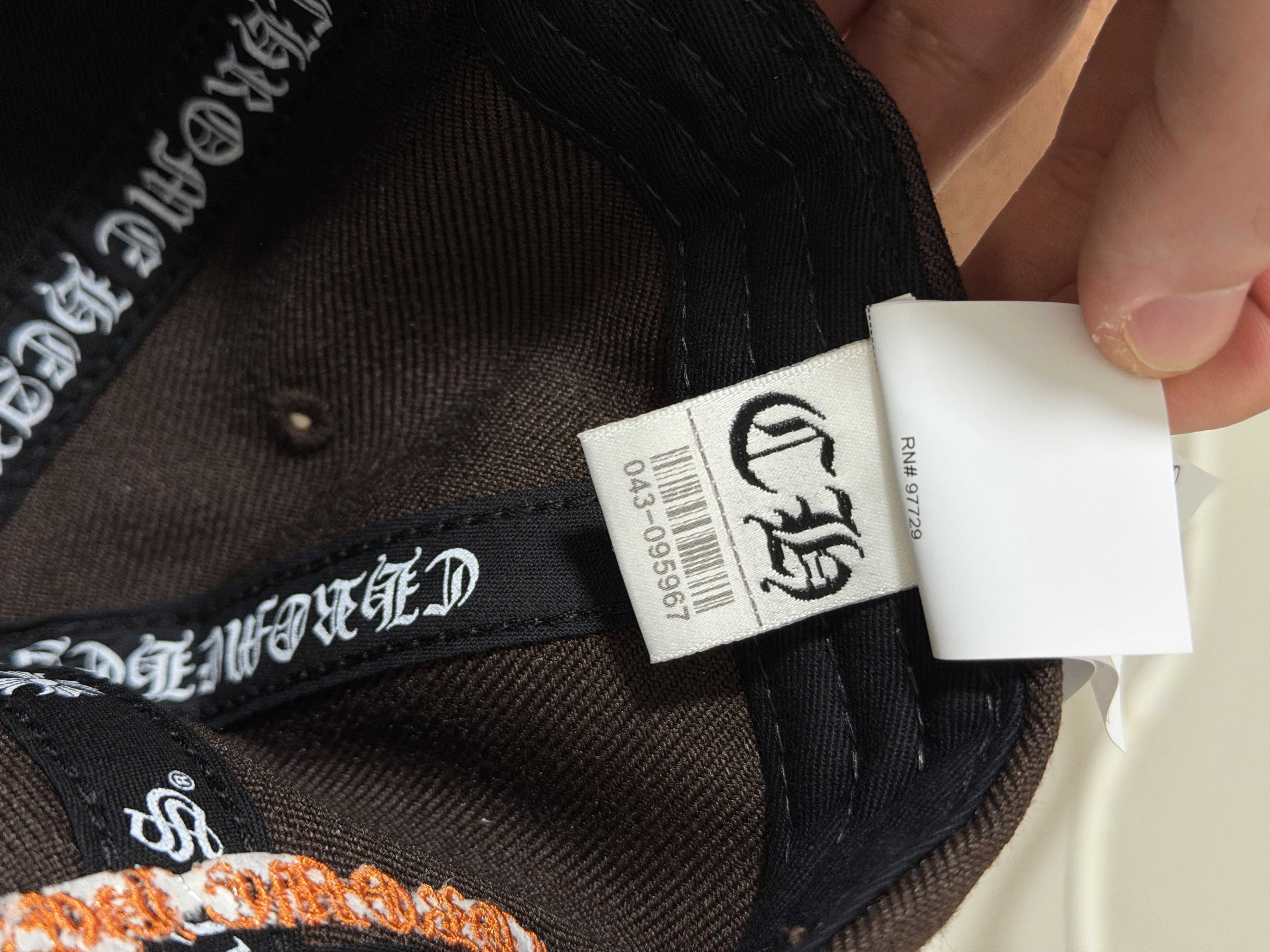 Chrome Hearts CH Brown Orange Baseball Hat Size ONE SIZE - 6 Thumbnail