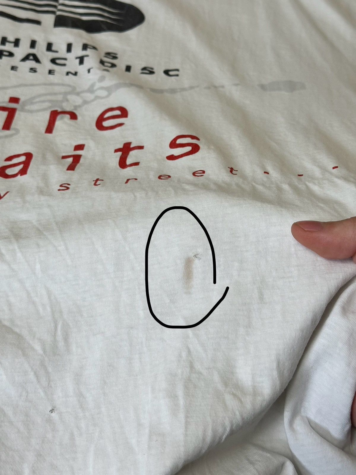 Vintage 🔥 1991 Dire Straits On Every Street Rock Band T Shirt Album Size US L / EU 52-54 / 3 - 12 Thumbnail