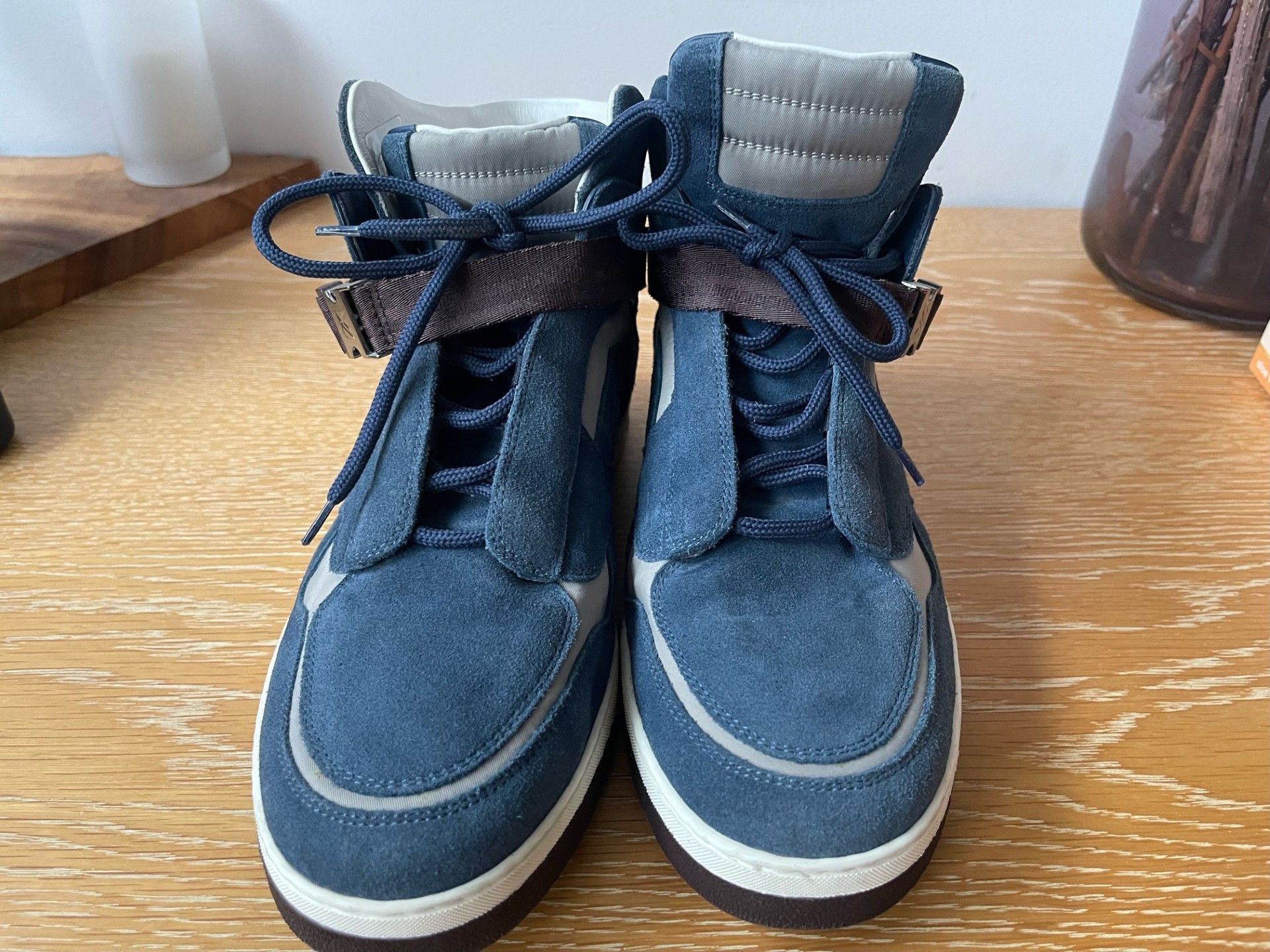 Louis Vuitton Louis Vuitton Suede High Top Sneakers Size 7.5 UK (US 8.5) Size US 8.5 / EU 41-42 - 1 Thumbnail