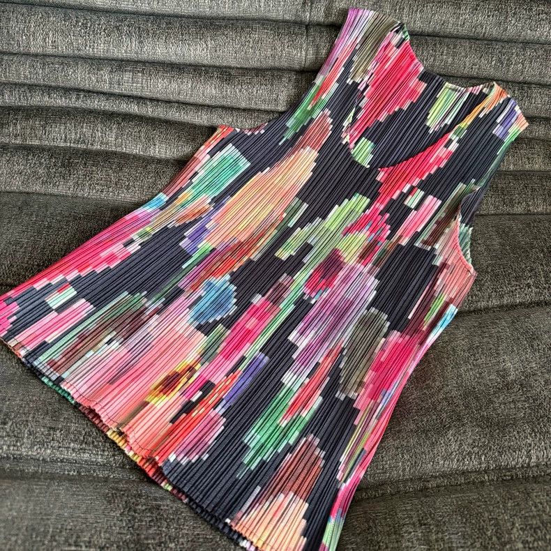 Issey Miyake Issey Miyake Mosaic color block vest Size L / US 10 / IT 46 - 1 Thumbnail