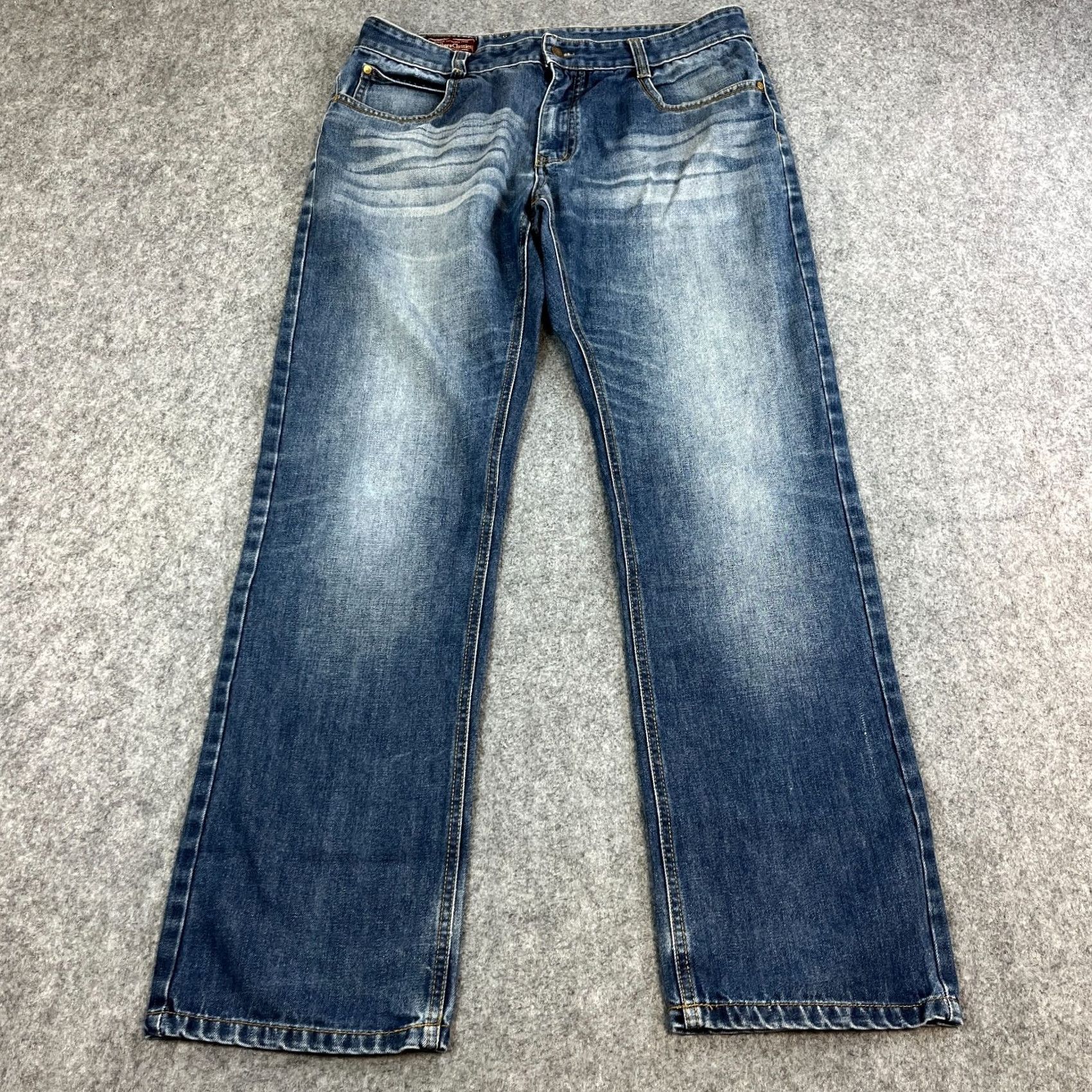 Marlboro Marlboro Classics Jeans Mens Baggy Straight 36 32 Blue VTG Denim 5-Pocket Relaxed Mid Rise Regular Waist 36 Mens Jeans Size US 36 / EU 52 - 2 Thumbnail