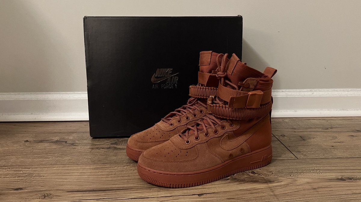 Nike Nike SF AIr Force 1 Dusty peach Clay Size US 9 / EU 42 - 5 Thumbnail