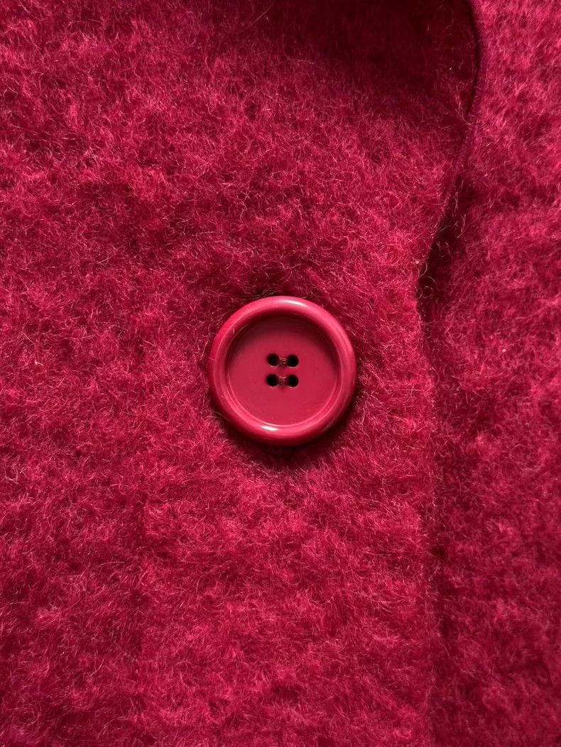 Dior Dior Rose-red pocket wool coat 2501-Nextarrow Size US M / EU 48-50 / 2 - 3 Thumbnail