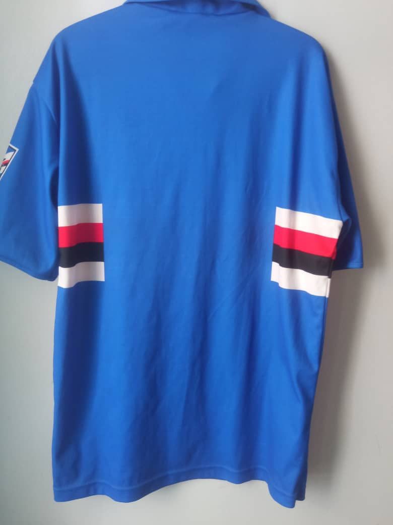 Asics Sampdoria Football Jersey #1990/91 Asics Jersey Shirt Size US L / EU 52-54 / 3 - 2 Thumbnail