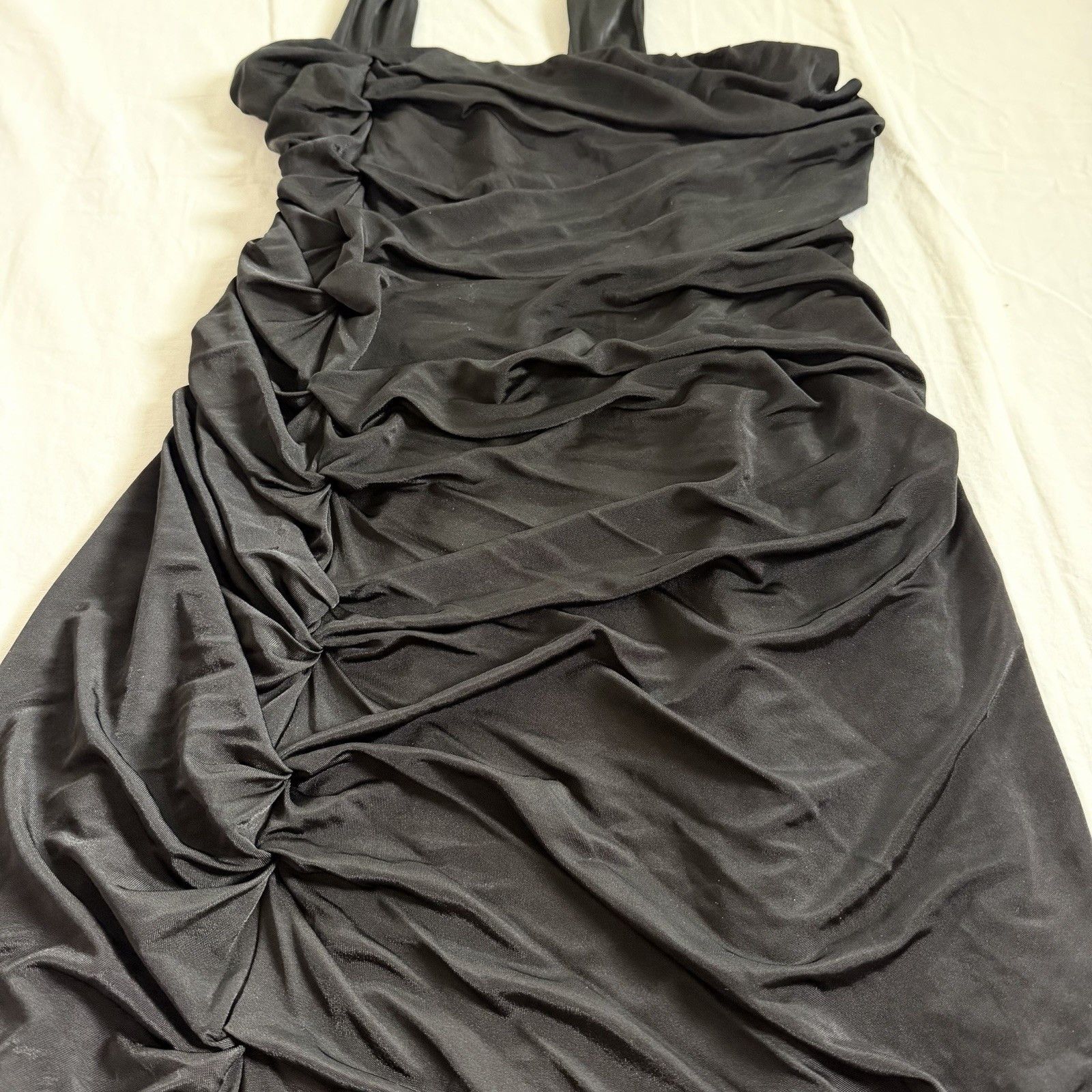 Yigal Azrouel Yigal Azrouel Dress Womens 2 Black One Shoulder Ruched USA Size XS / US 0-2 / IT 36-38 - 15 Thumbnail