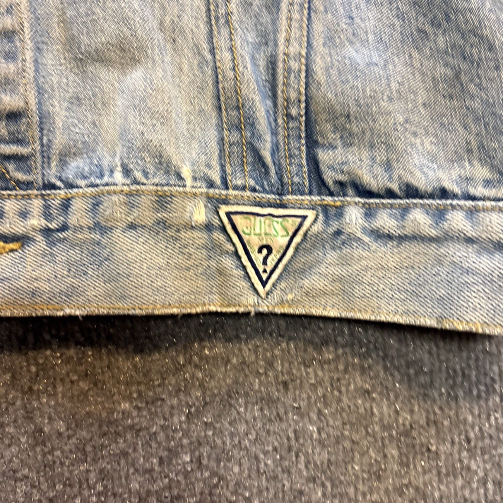 Vintage VINTAGE Guess by Georges Marciano Denim Jean Jacket L Blue 90s Distressed Mens Womens Unisex Adults Jacket Size US 33 - 2 Thumbnail