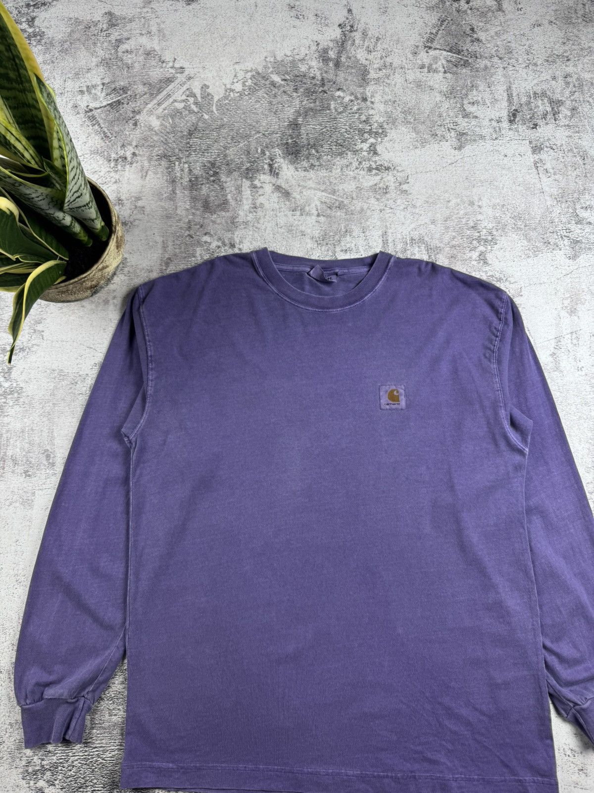 Carhartt Carhartt Nelson Men’s Large Rap Purple Washed Longsleeve Sweatshirt T Shirt Tee Size US L / EU 52-54 / 3 - 4 Thumbnail