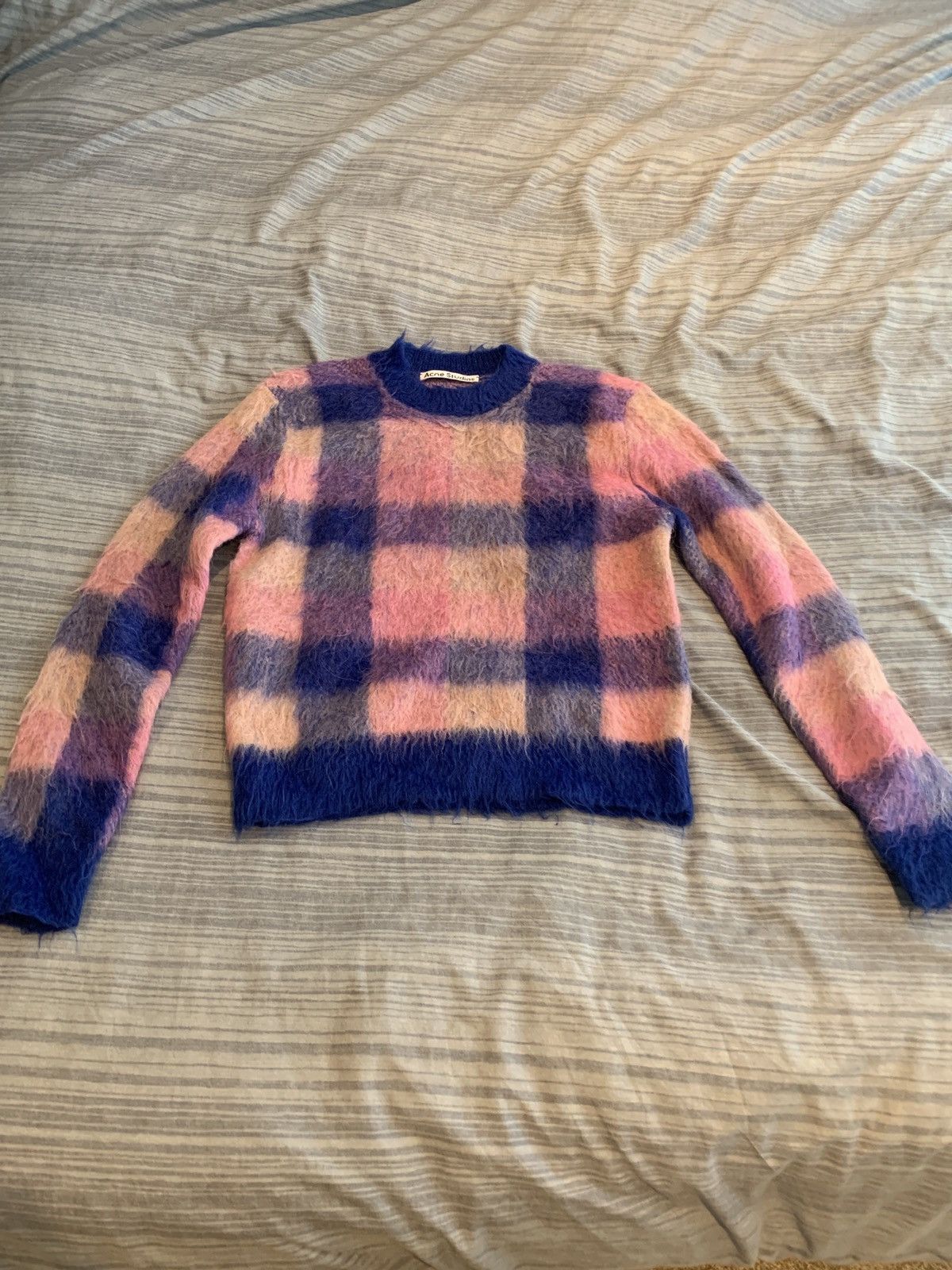 image of Acne Studios Pink Mohair Sweater, Women's (Size XS)