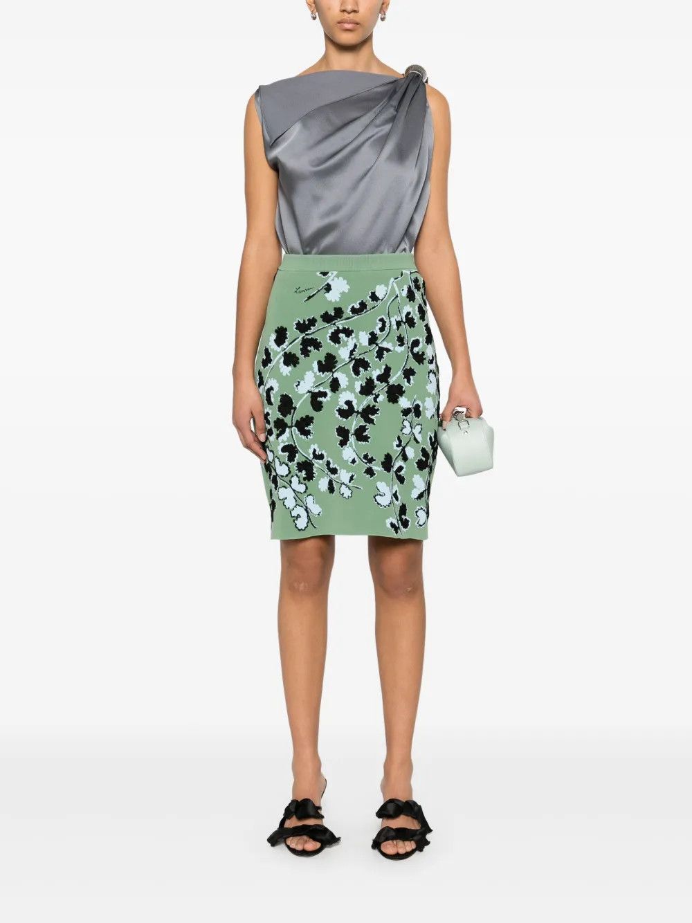 Lanvin o1y0326 Blouse in Gray Size M / US 6-8 / IT 42-44 - 2 Thumbnail