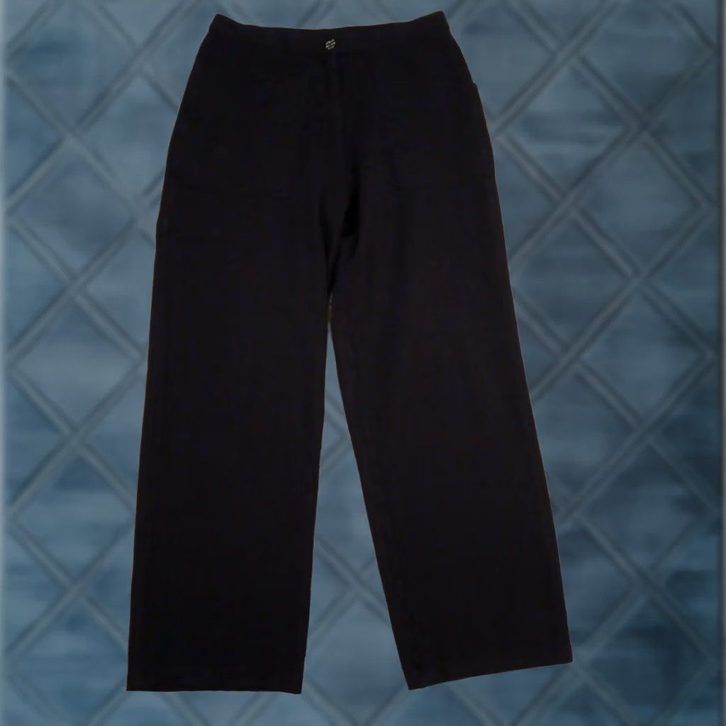 J. Jill J.Jill Cropped Pants Womens Size 6 Black Pockets 26x26 Mid Rise Nylon Rayon Spandex Flat Front Straight Inseam 26 Pants Women Size 28" / US 6 / IT 42 - 1 Thumbnail