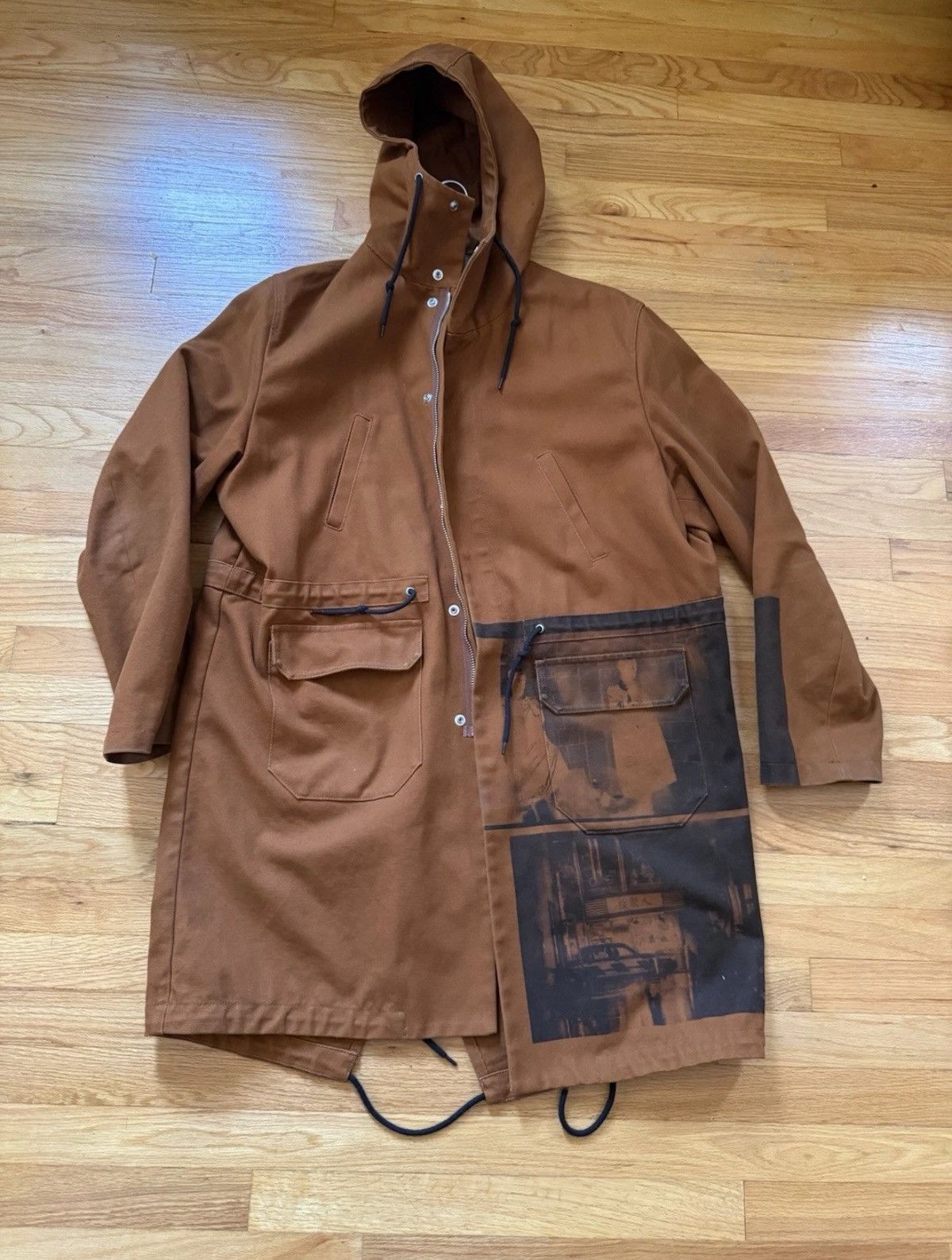 Raf Simons SS18 Detroit Dust Parka Size 52 w/OG Garment Bag