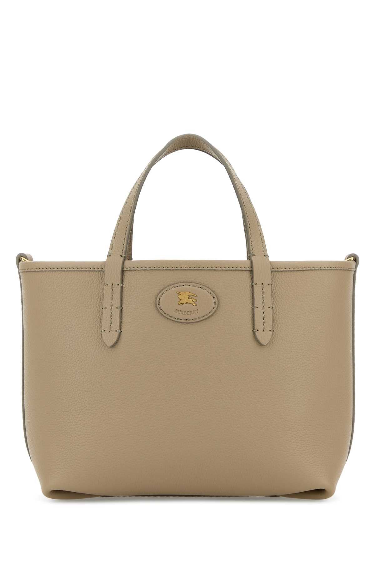 Burberry Dove Grey Leather Mini Bloomsbury Reversible Handbag Size ONE SIZE - 1 Thumbnail