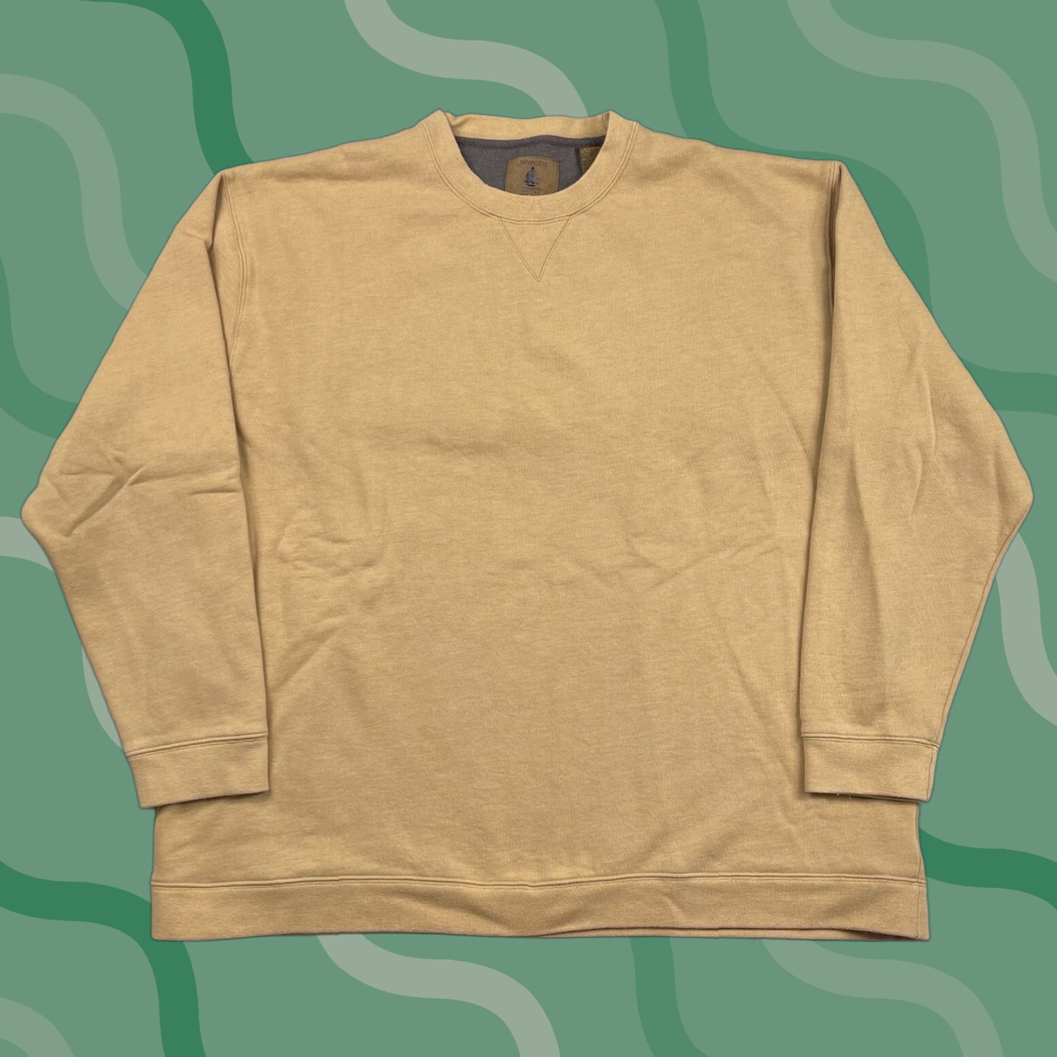 Vintage VINTAGE? No—ignore vintage. St. John's Bay XL Sweatshirt Crewneck Mens Pullover Fleece Gold Tan Outdoors 90s Outdoor All Seasons Mens Size US XL / EU 56 / 4 - 1 Thumbnail