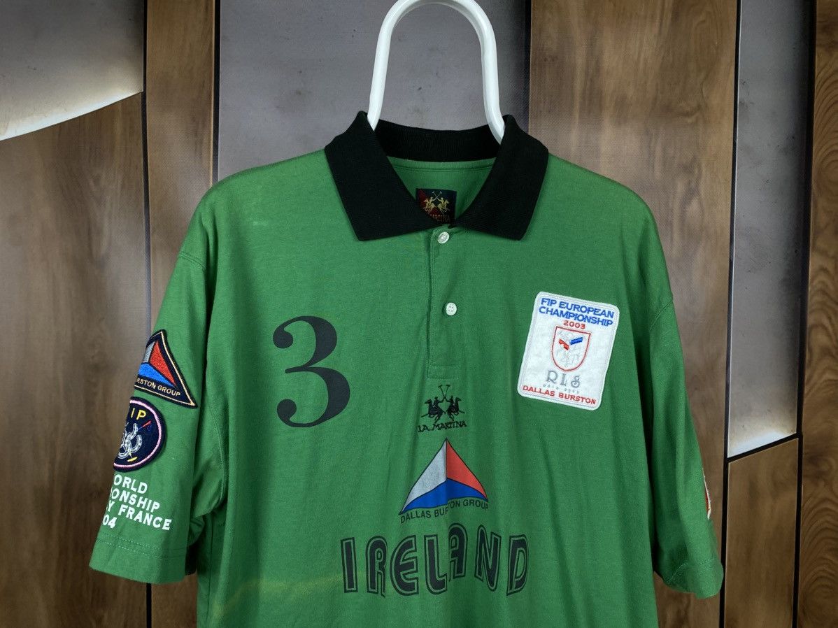 La Martina 🎠Vintage 90s Polo T-Shirt La Martina Racing Ireland VTG Tee🎠 Size US XL / EU 56 / 4 - 7 Thumbnail