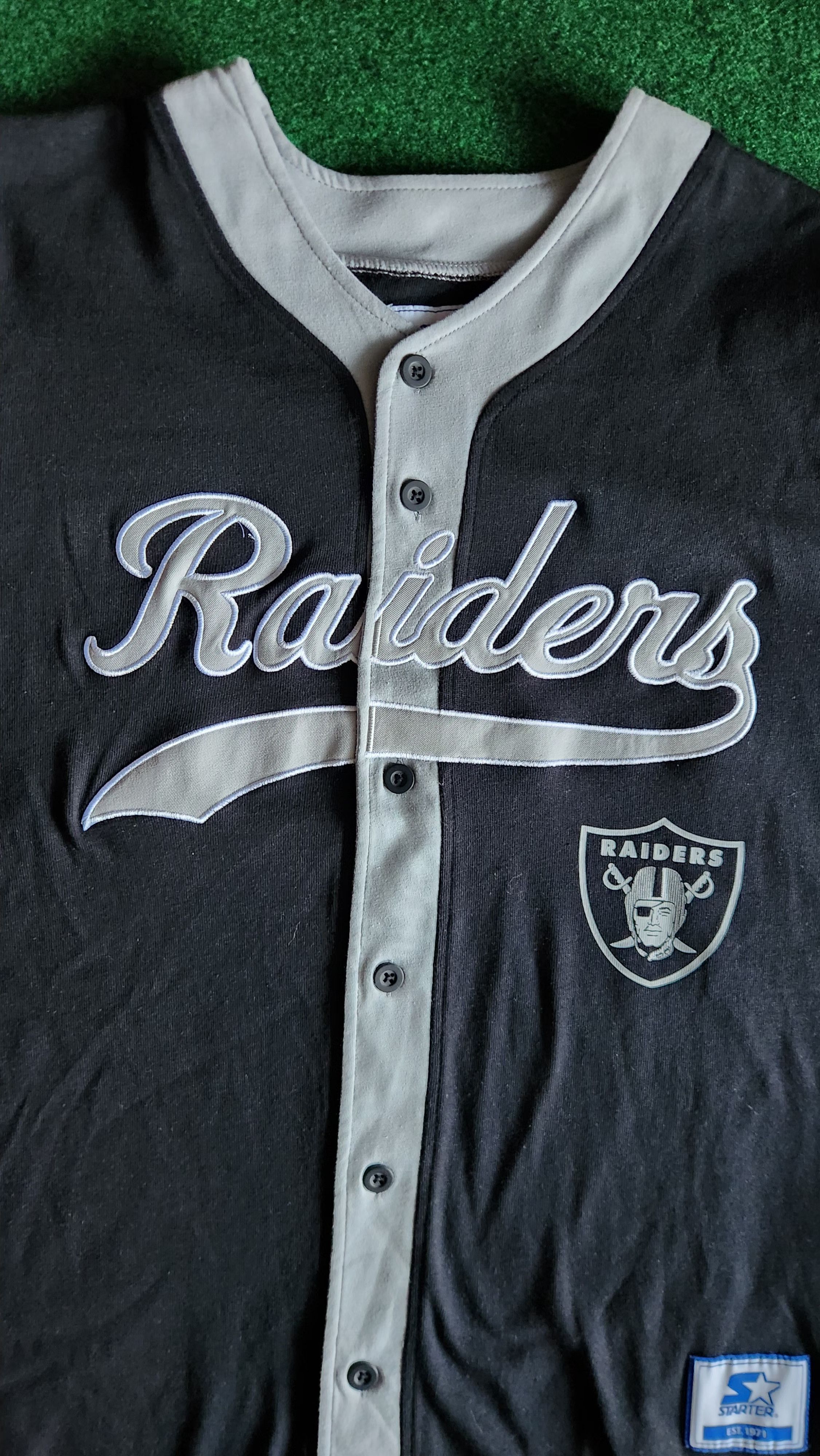 Starter × Vintage Los Angeles Raiders Baseball Starter Jersey Size Large Size US L / EU 52-54 / 3 - 3 Thumbnail