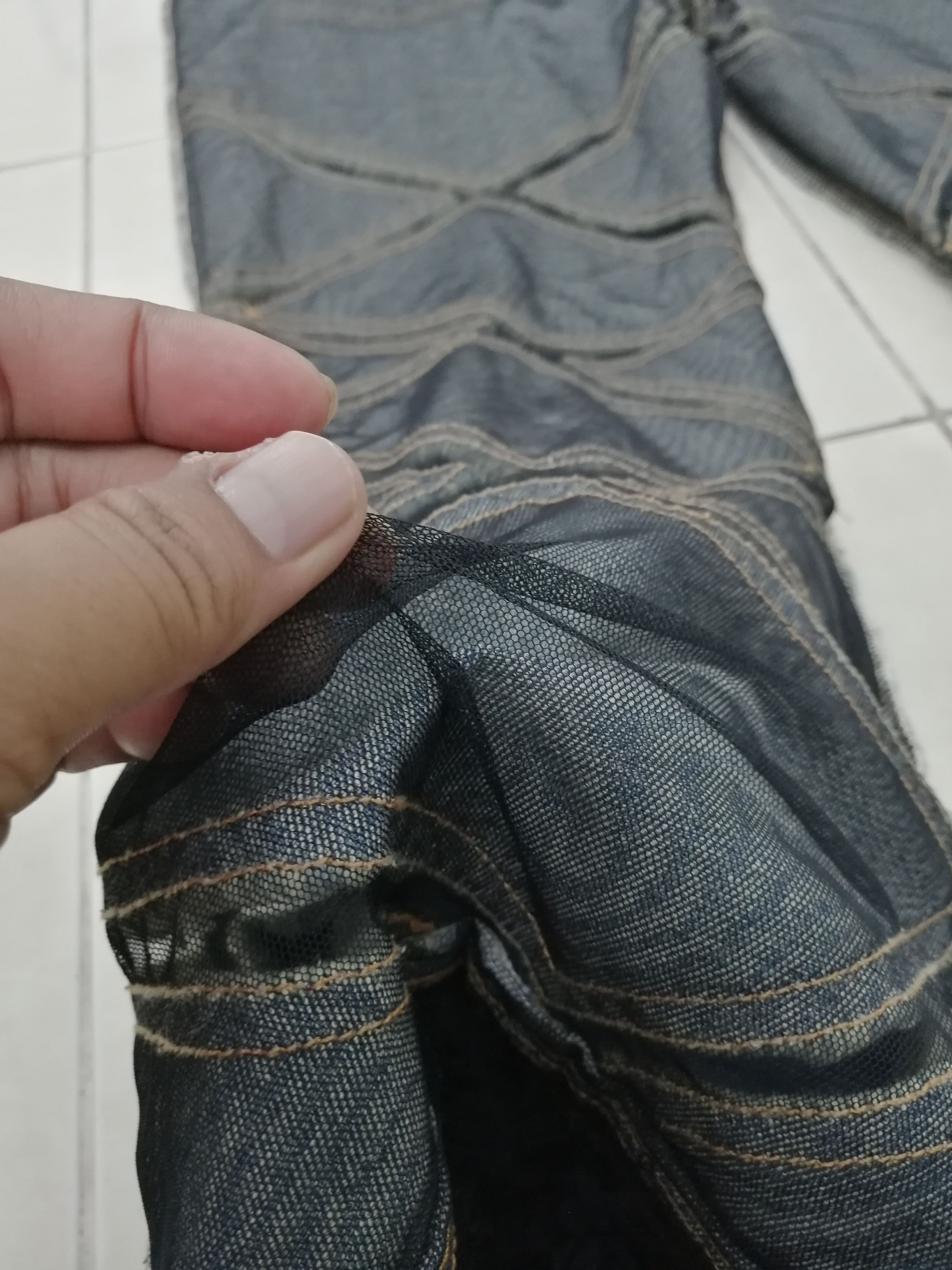Japanese Brand 💥Rare 💥 Scott N Blue Patch Flare Stretch Jeans Size 32" / US 10 / IT 46 - 15 Thumbnail