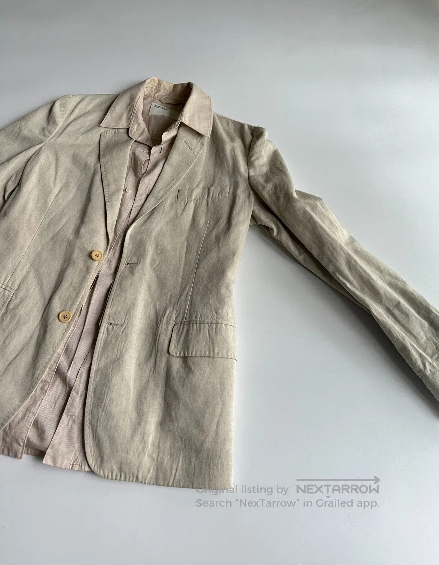 Hussein Chalayan HUSSEIN CHALAYAN A fake two-piece shirt suit| Size 46R - 2 Thumbnail